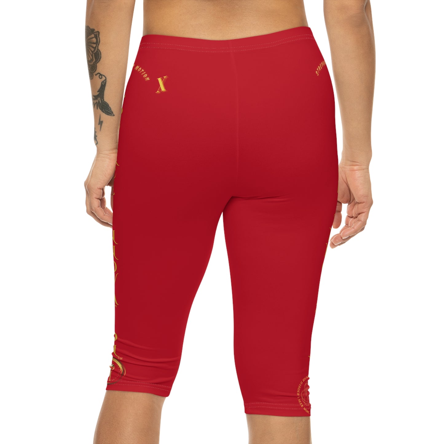 Seek More CL X | Capri Leggings | EI Sports | Dark Red