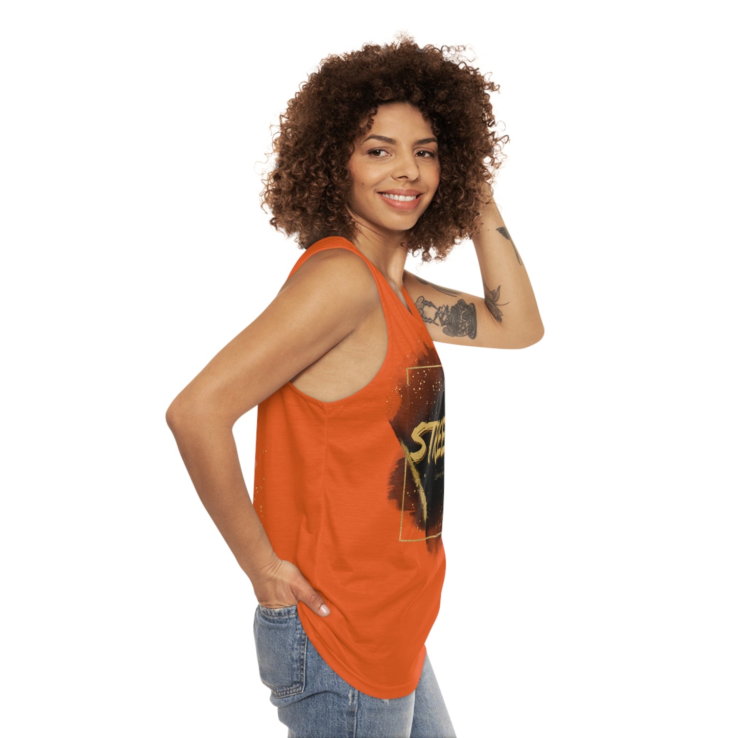 Street Wear Tank XI | EssenceInnoCreate | Orange