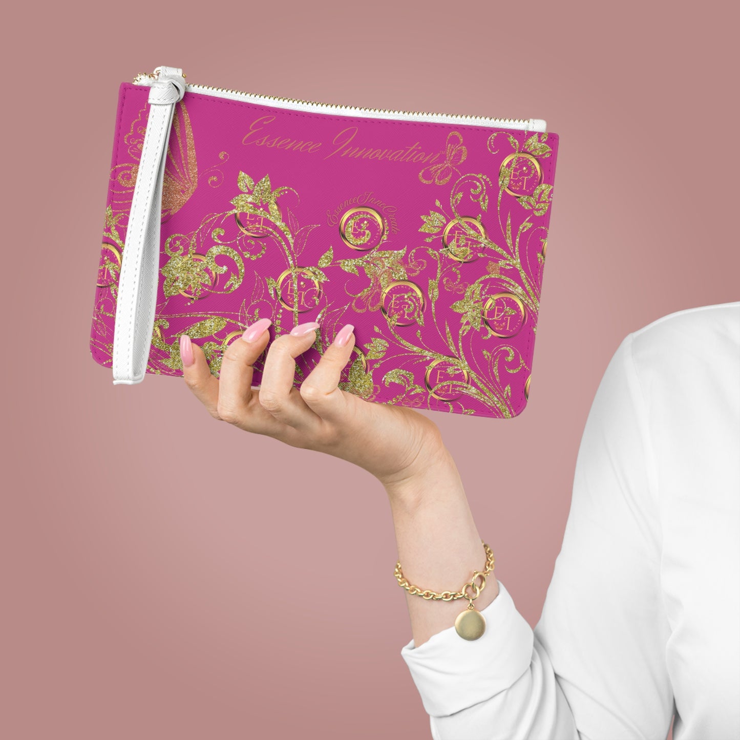 Pink Clutch Bag | EssenceInnoCreate | Bold Accessories
