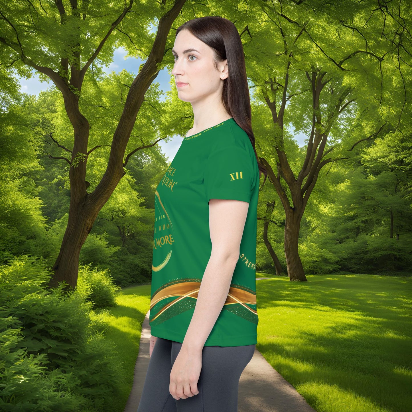 Seek More Luxe~J XII | EI Sports Performance Jersey | Dark Green