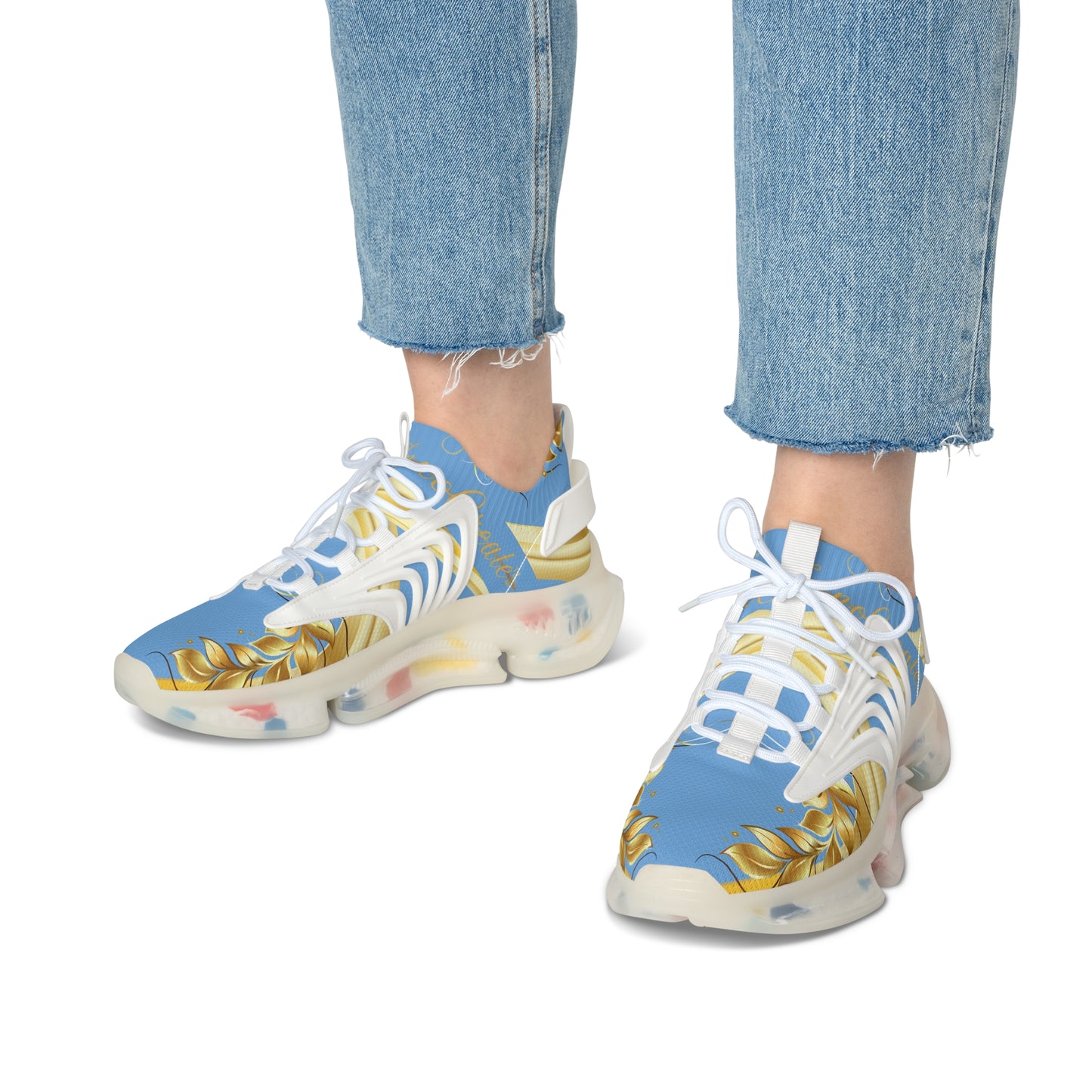 Ladies EssenceInnoCreate Luxe Lightning | Mesh Sneakers | Light Blue