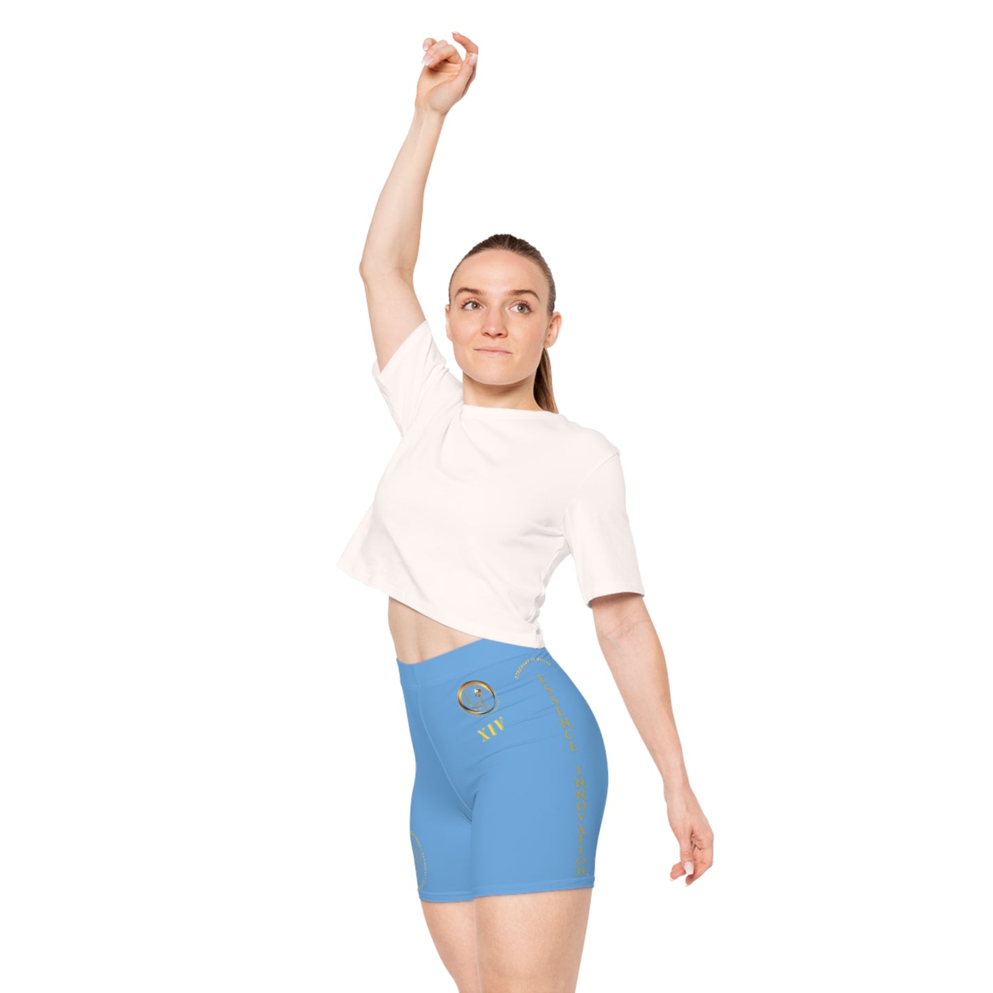 Seek More BS XIV | EI Sports Biker Shorts | Light Blue