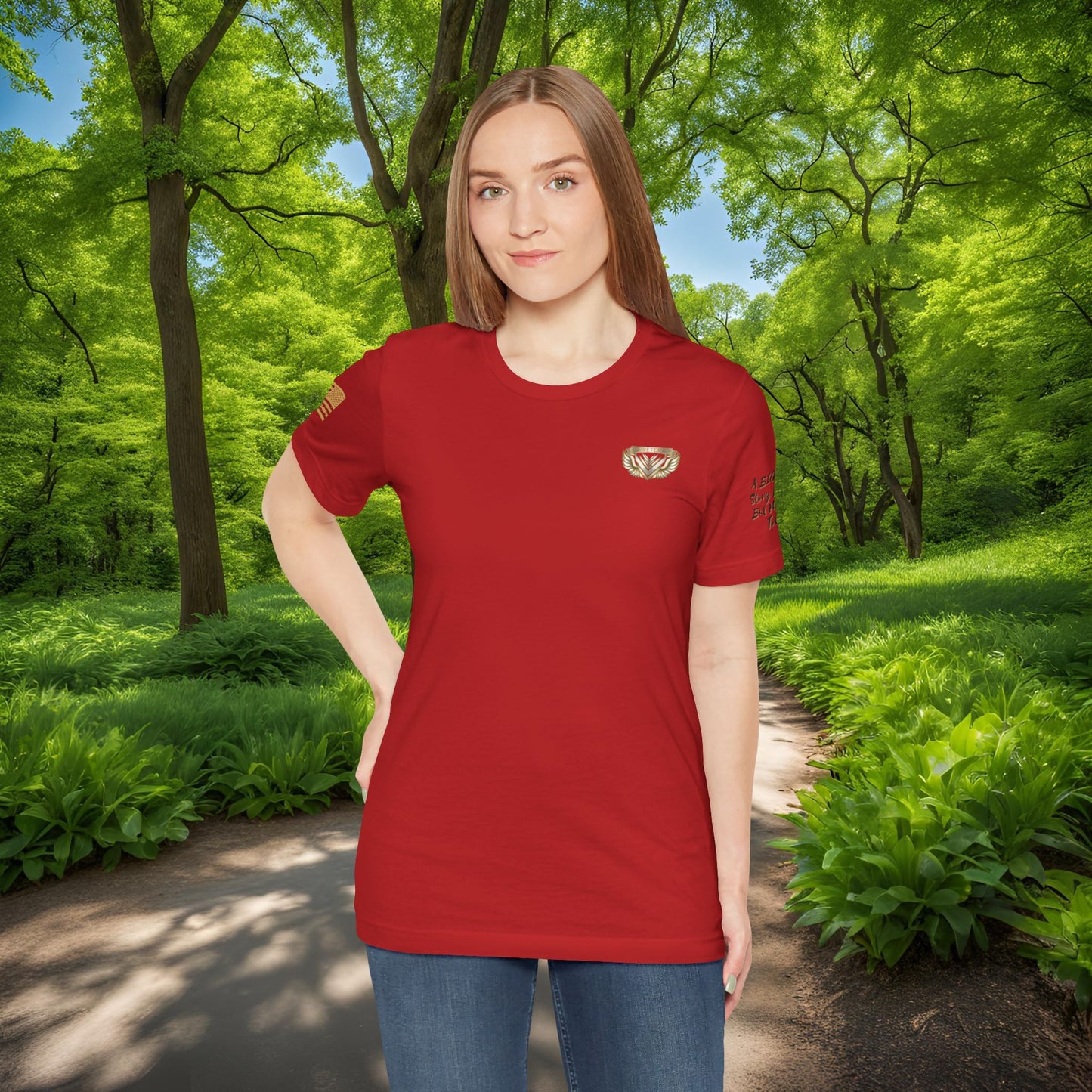 Essence Red Veteran Tee – Patriotic Tribute T-Shirt