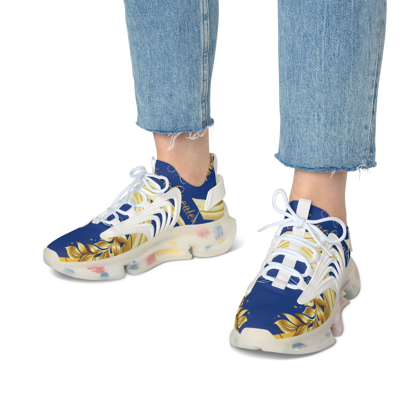 Ladies EssenceInnoCreate Luxe Lightning | Mesh Sneakers | Dark Blue