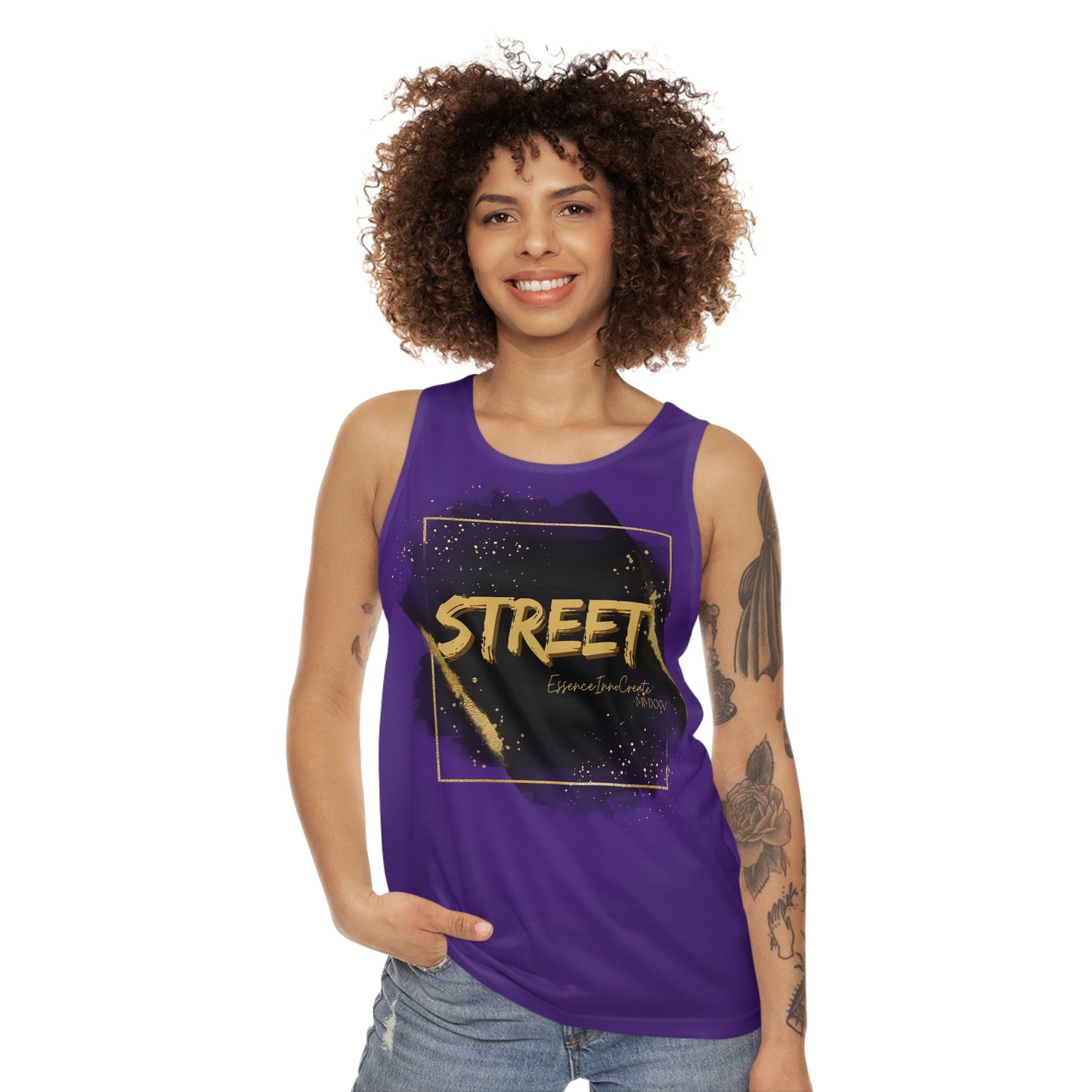 Street Wear Tank XVI | EssenceInnoCreate | Purple