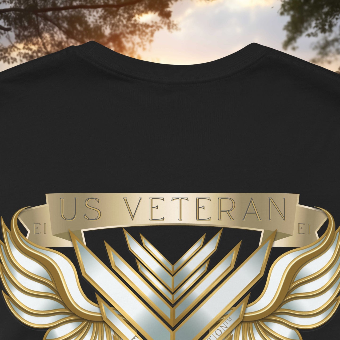 Essence Black Veteran Tee – Patriotic Shirt by Veteran-Owned Brand