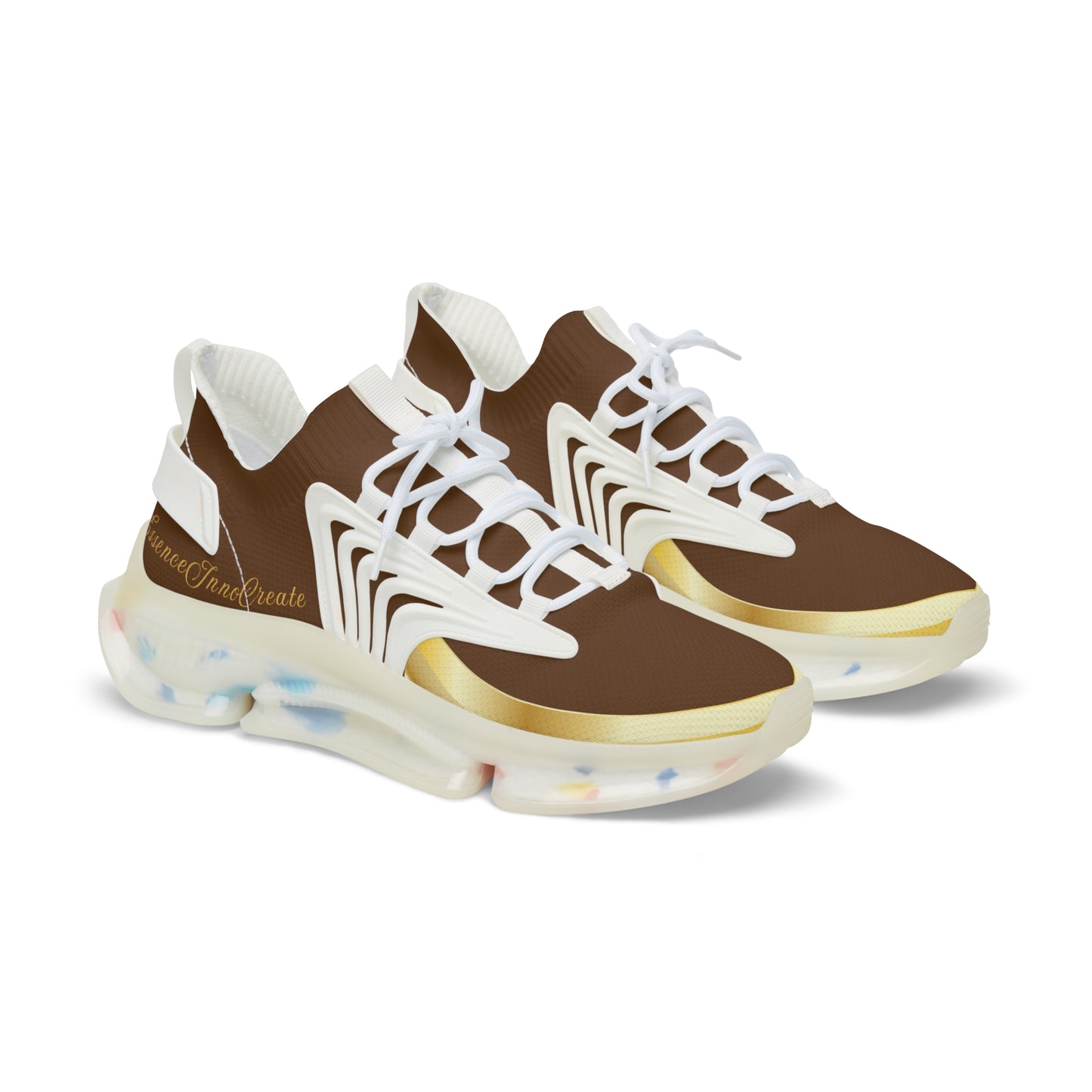 EssenceInnoCreate Brown | Men’s White Trim Mesh Sneakers