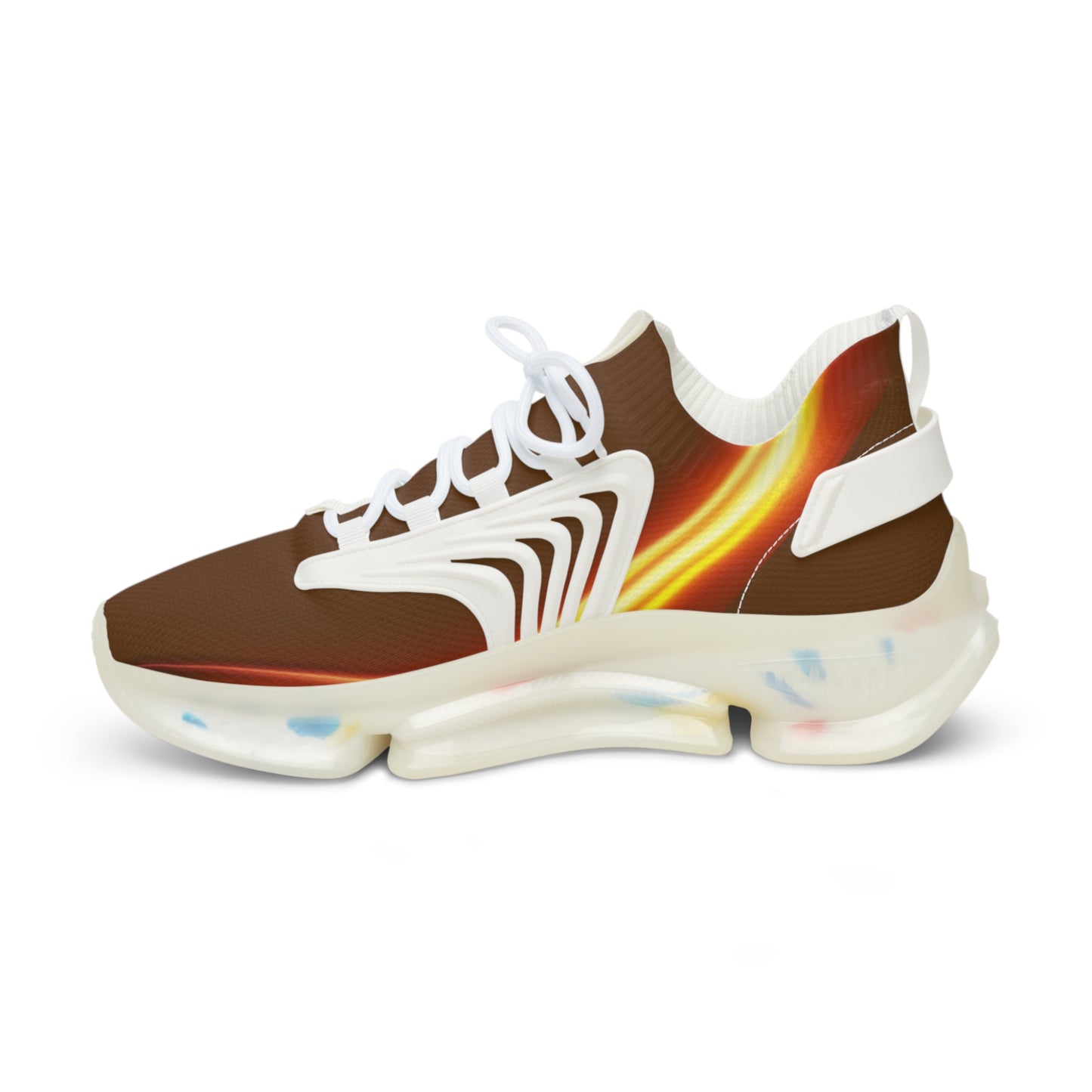 Brown Trendsetter Flame | Men’s Performance Sneakers | White Sole