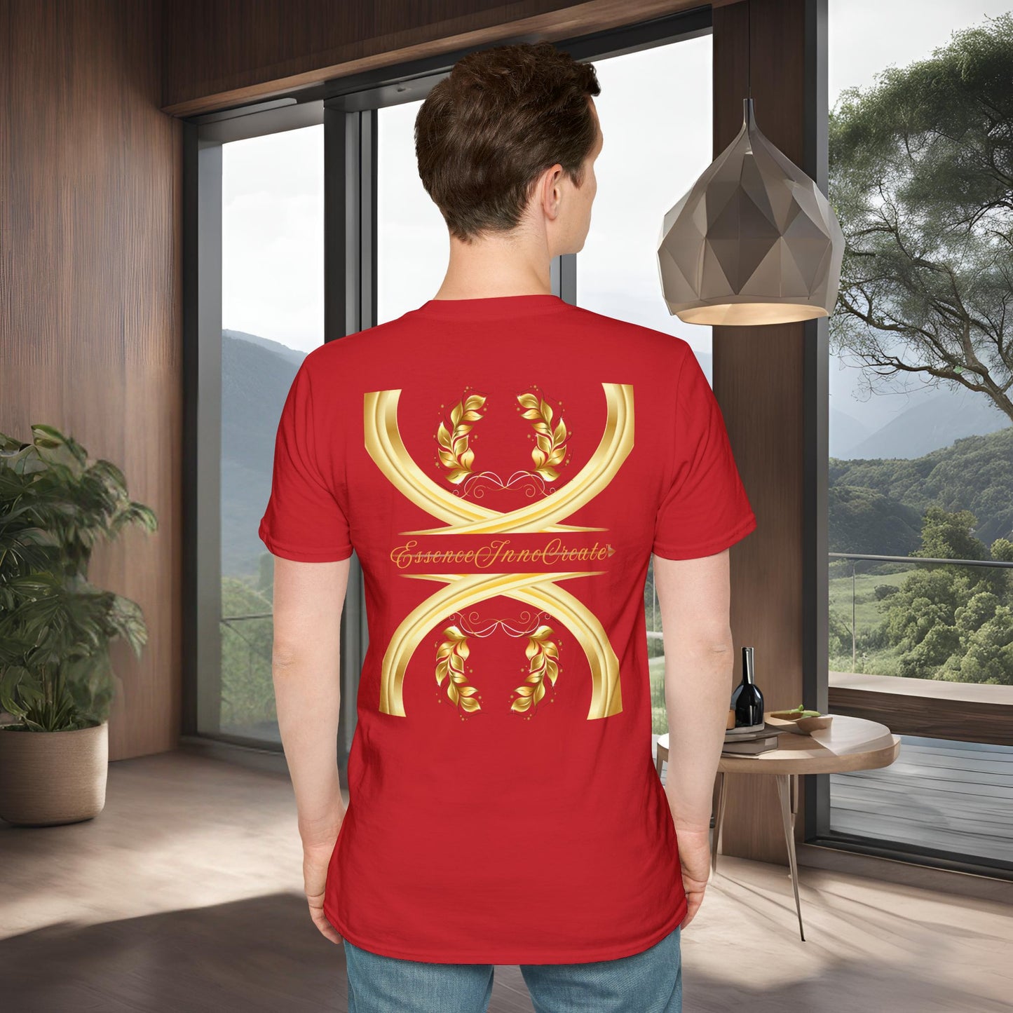 Red Softstyle Tee | EssenceInnoCreate | Unisex Streetwear