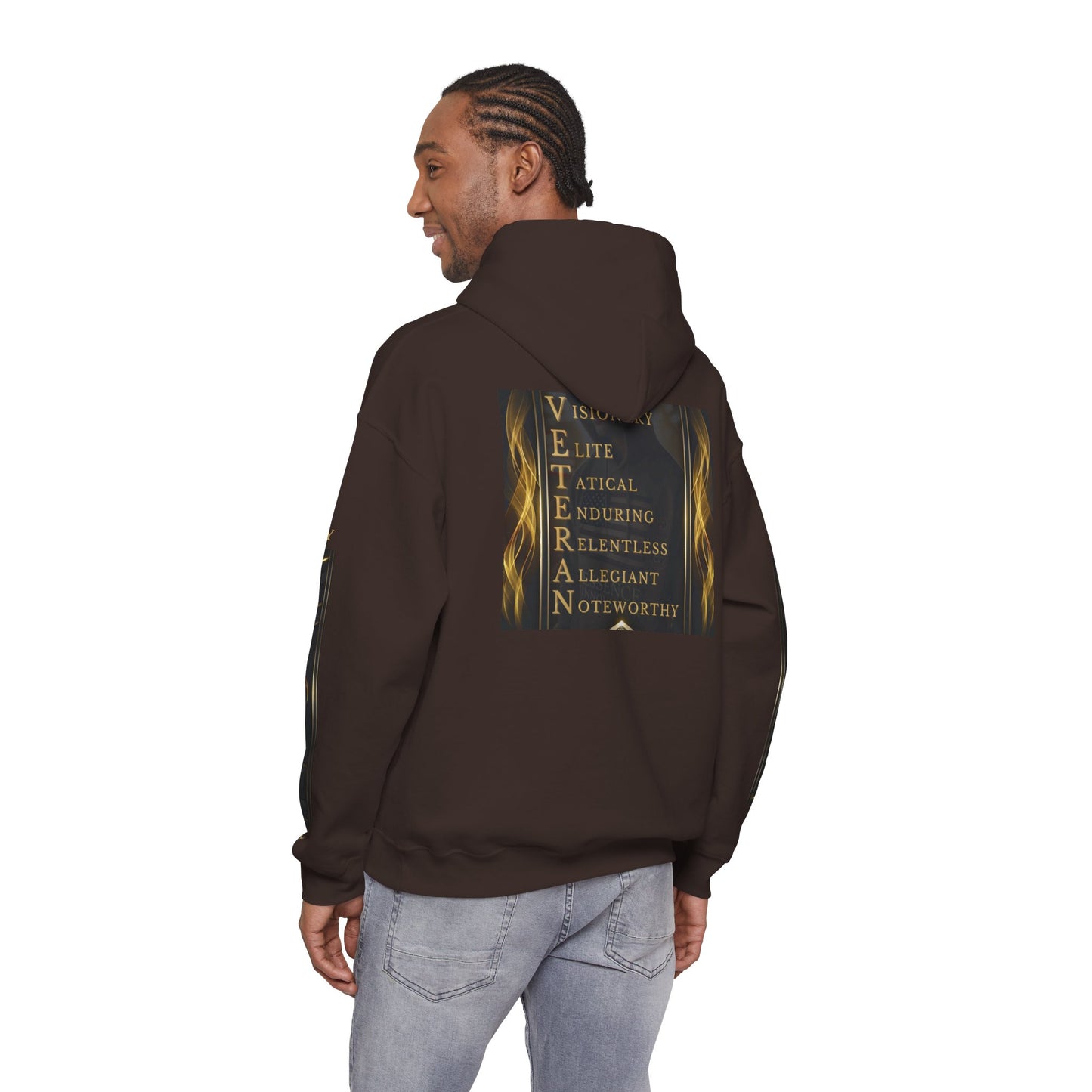 Serviceman Veteran Qualities Hoodie | Military Tribute
