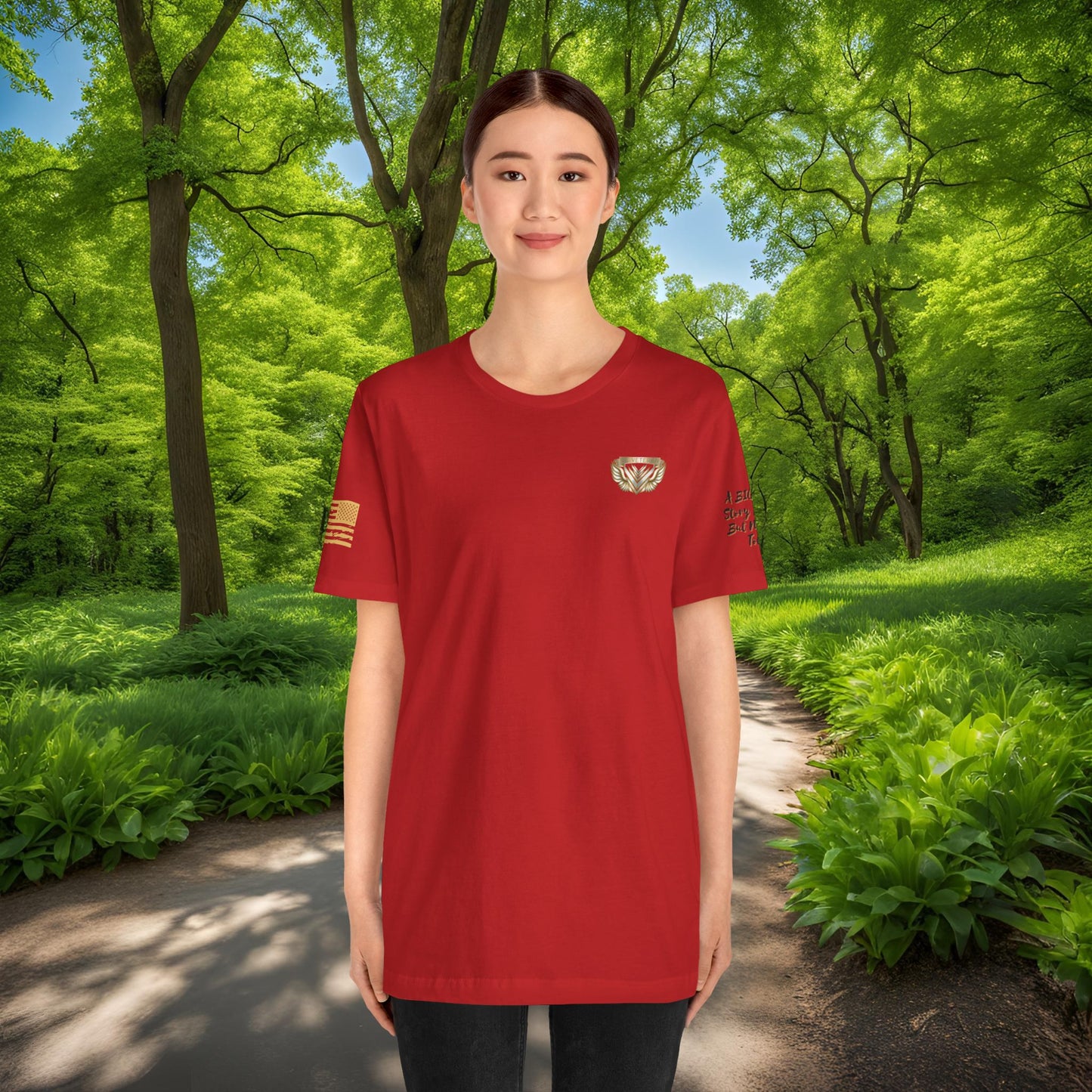 Essence Red Veteran Tee – Patriotic Tribute T-Shirt