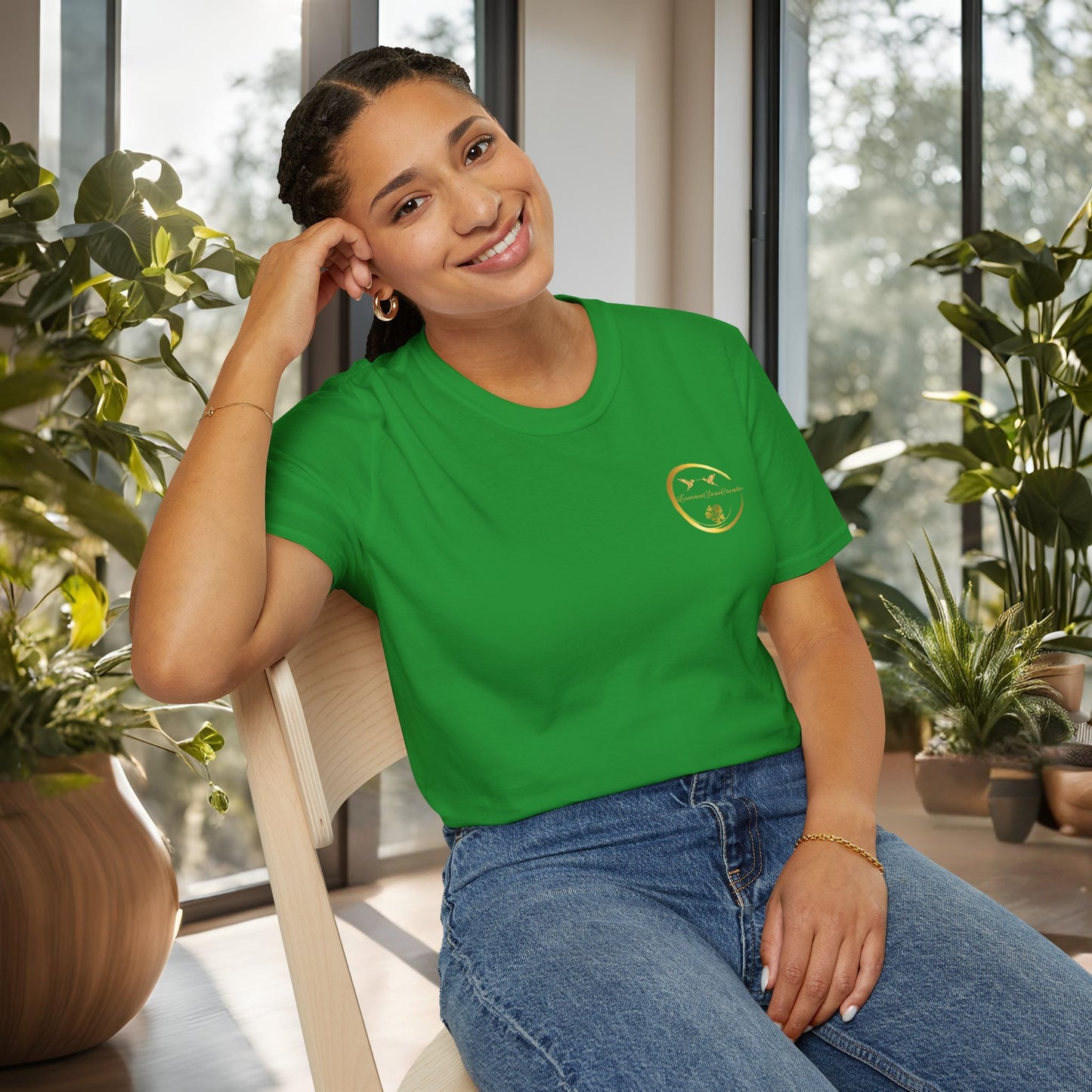 Irish Green Softstyle Tee | EssenceInnoCreate | Unisex Streetwear