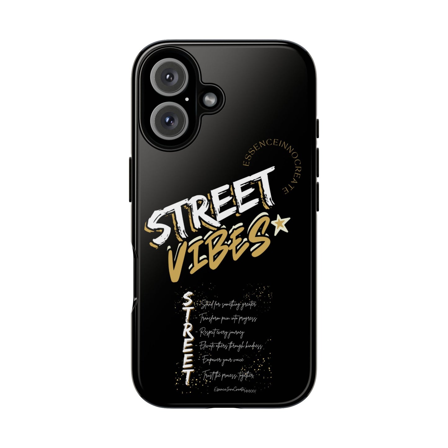 EssenceInnoCreate® Street Vibes Black Phone Case
