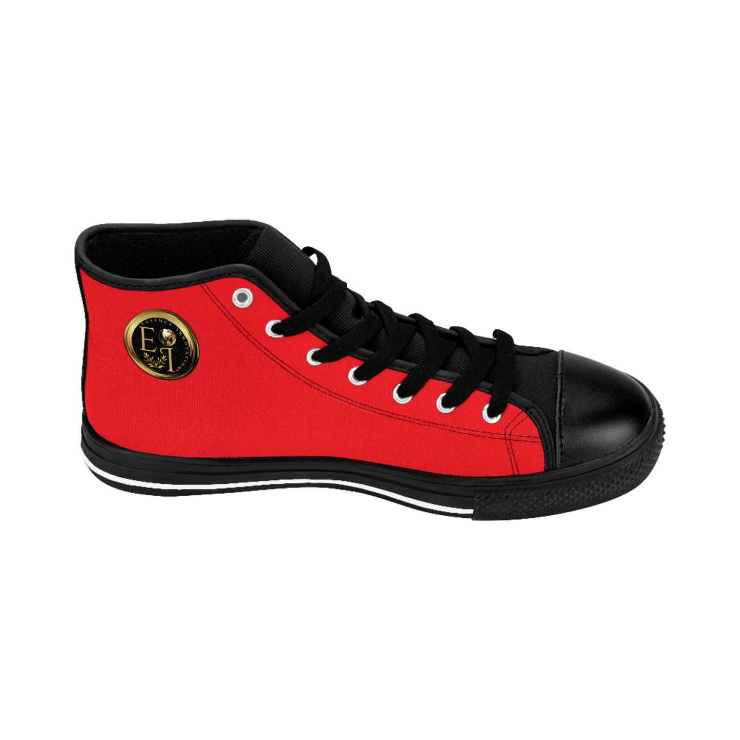 Mens Classic HighTops IX | Black Sole | Red