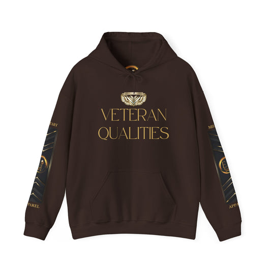 Veteran Qualities Serviceman Six | DC Chocolate Hoodie | Military & Service Tribute