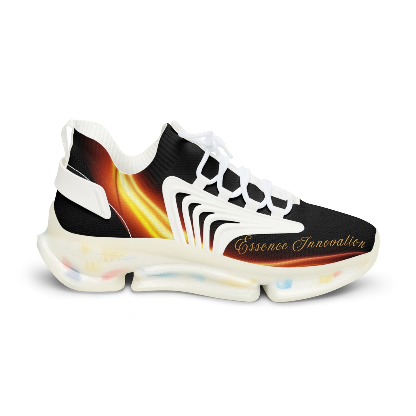 Black Trendsetter Flame | Men’s Performance Sneakers | White Sole