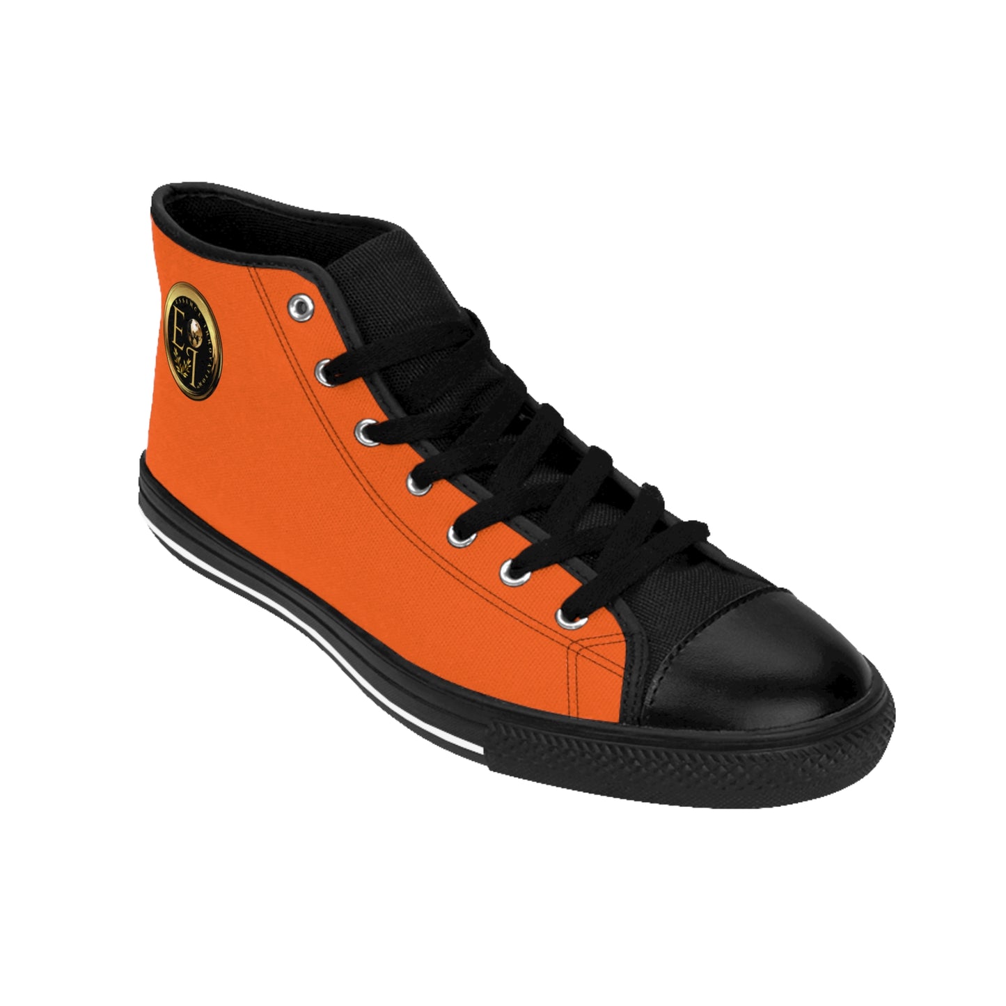 Essence Innovation Mens Streetwear | HighTop Sneakers | Orange
