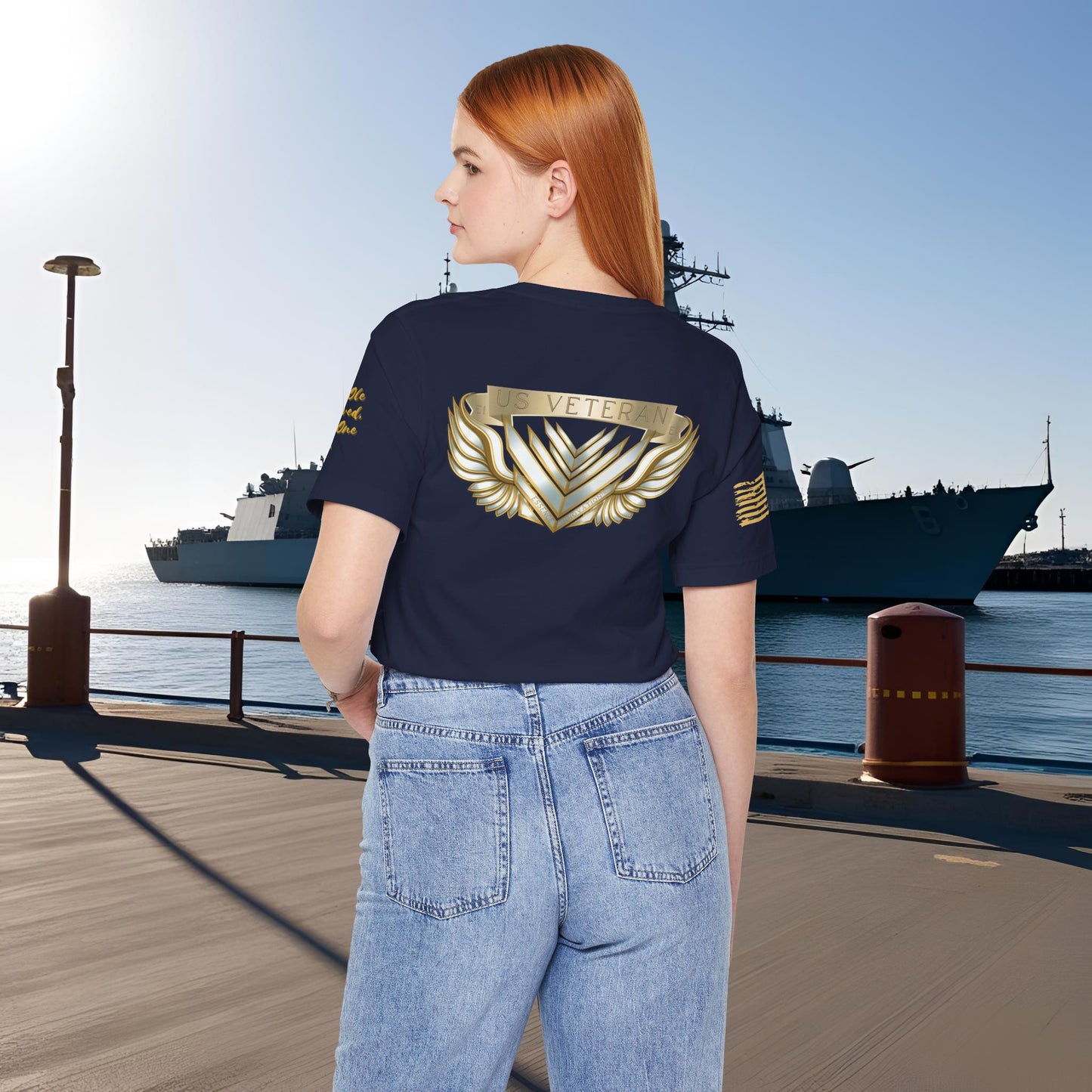 Essence Navy Veteran Tee – Deep Patriotic T-Shirt