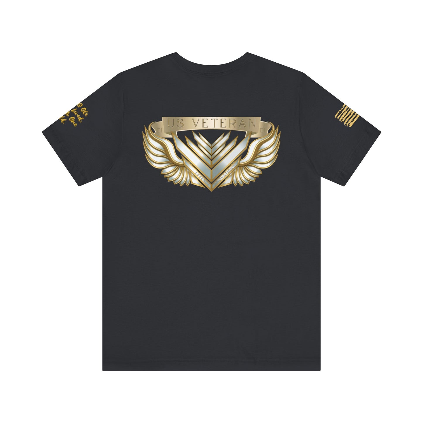 Essence Vintage Veteran Tee – Faded Black Tribute Tee