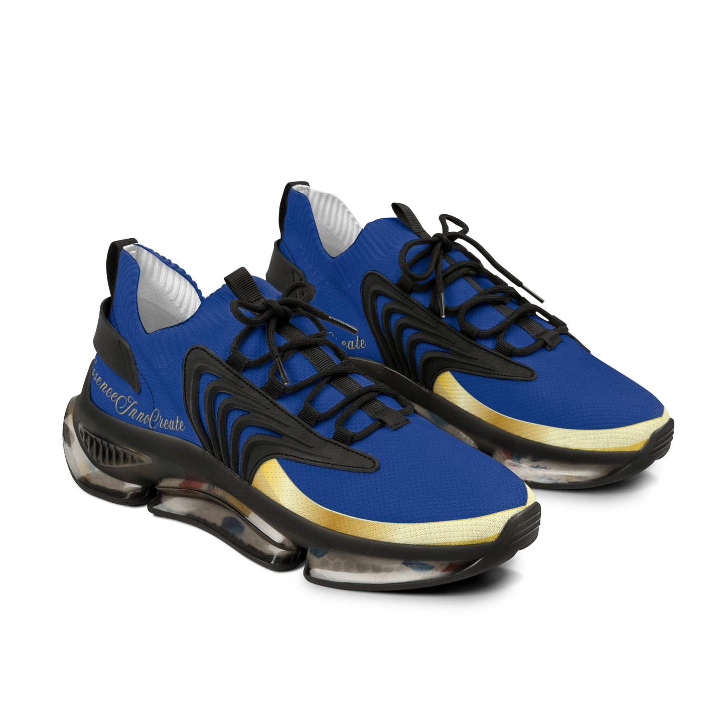 EssenceInnoCreate Dark Blue | Men’s Black Trim Mesh Sneakers