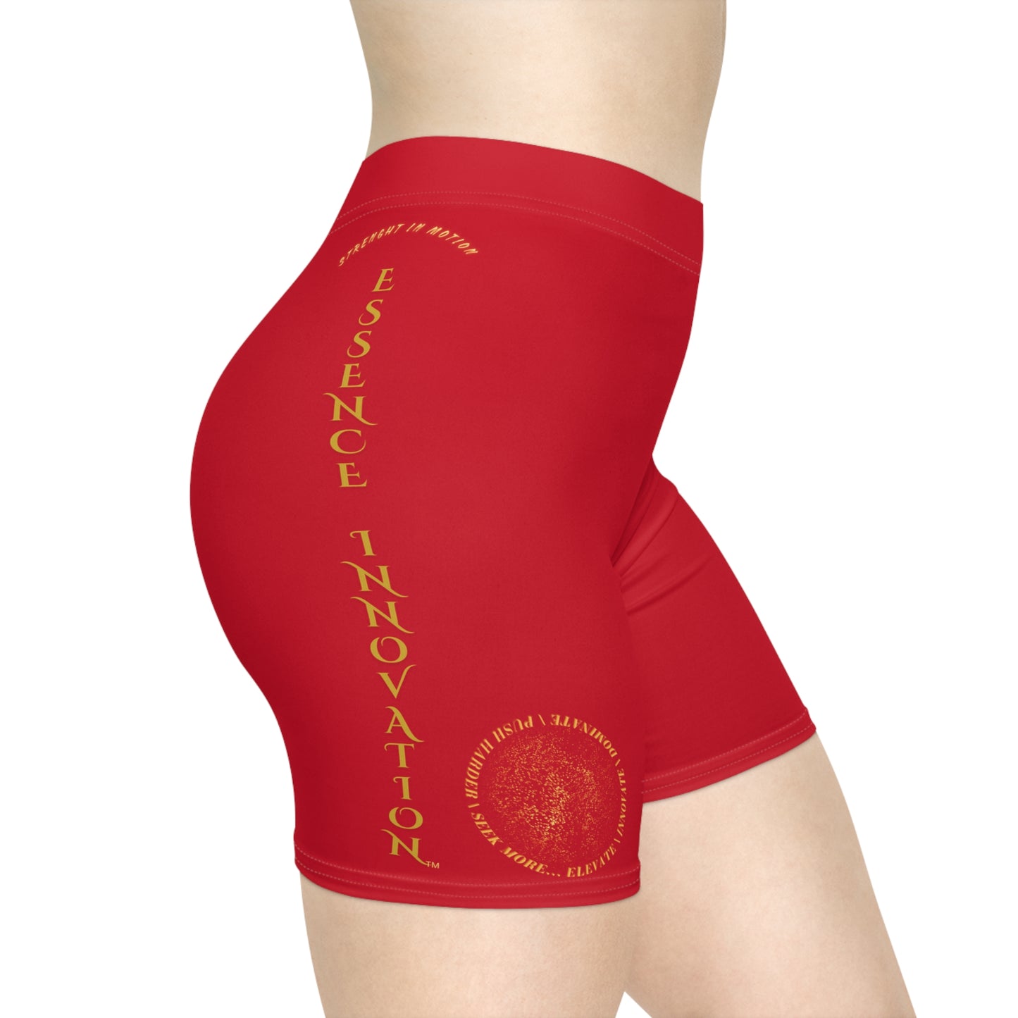 Seek More BS X | EI Sports Biker Shorts | Dark Red