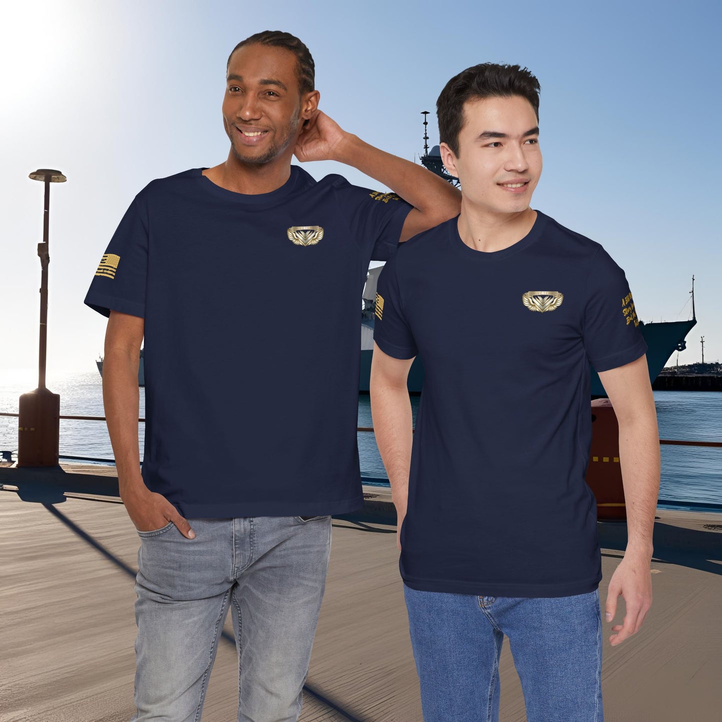 Essence Navy Veteran Tee – Deep Patriotic T-Shirt