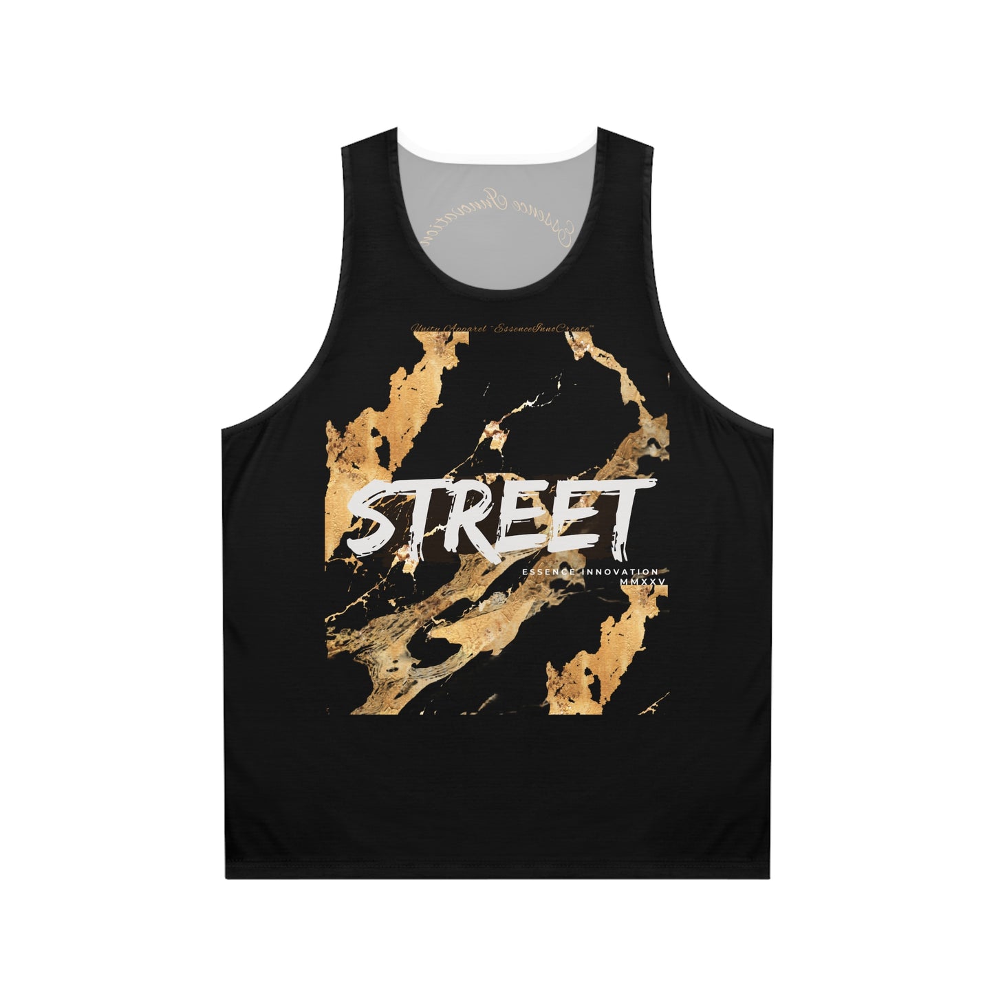 STREET Gold Graffiti VI | Unisex Tank Top | Black