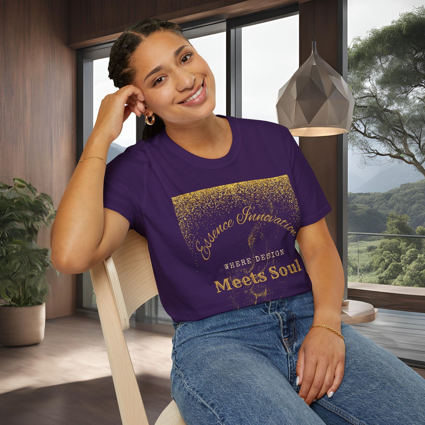 Design Meets Soul T-Shirt | Essence Innovation | 7 Colors