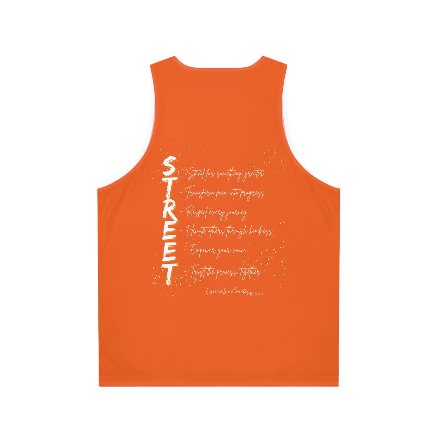 Street Wear Tank XI | EssenceInnoCreate | Orange
