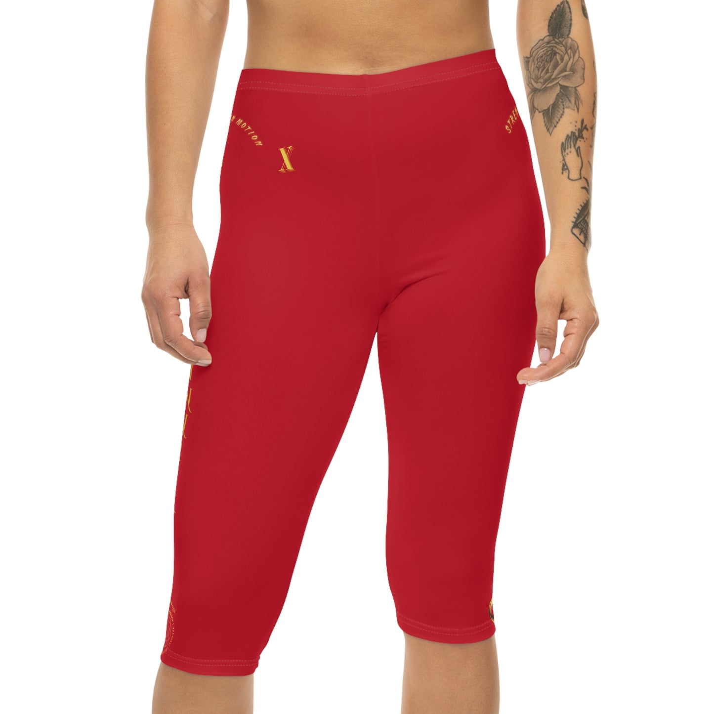Seek More CL X | Capri Leggings | EI Sports | Dark Red