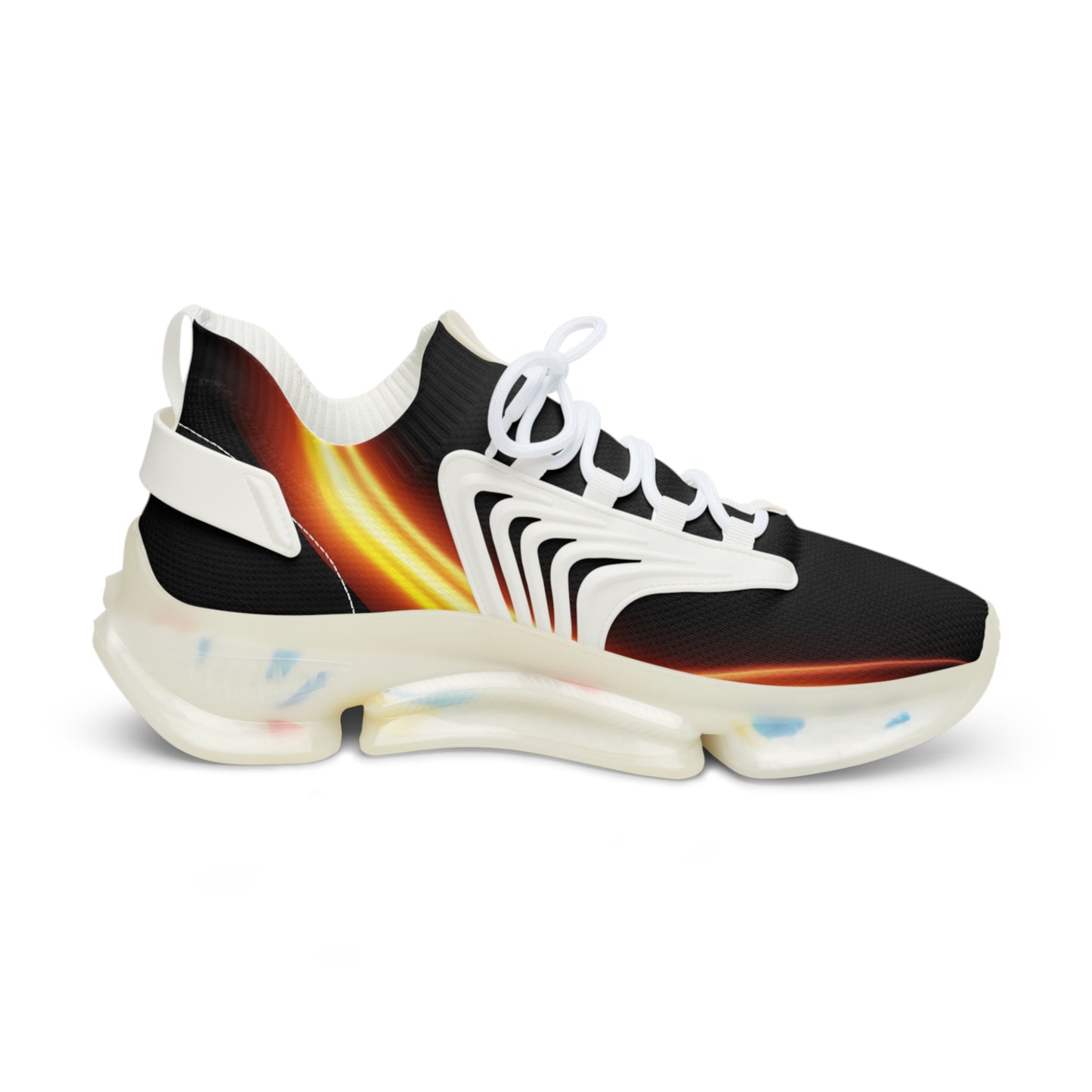Black Trendsetter Flame | Men’s Performance Sneakers | White Sole