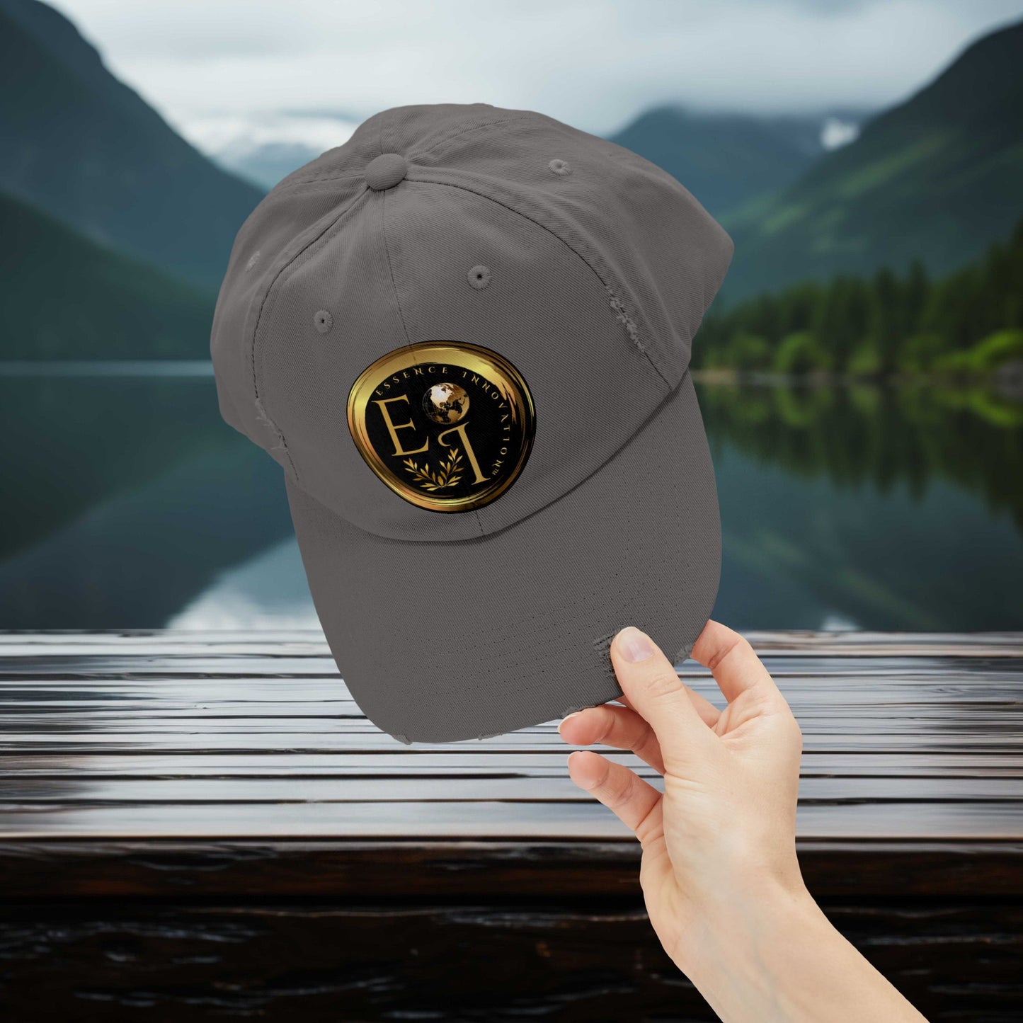 Essence Innovation Nickel Gray | Distressed Cap