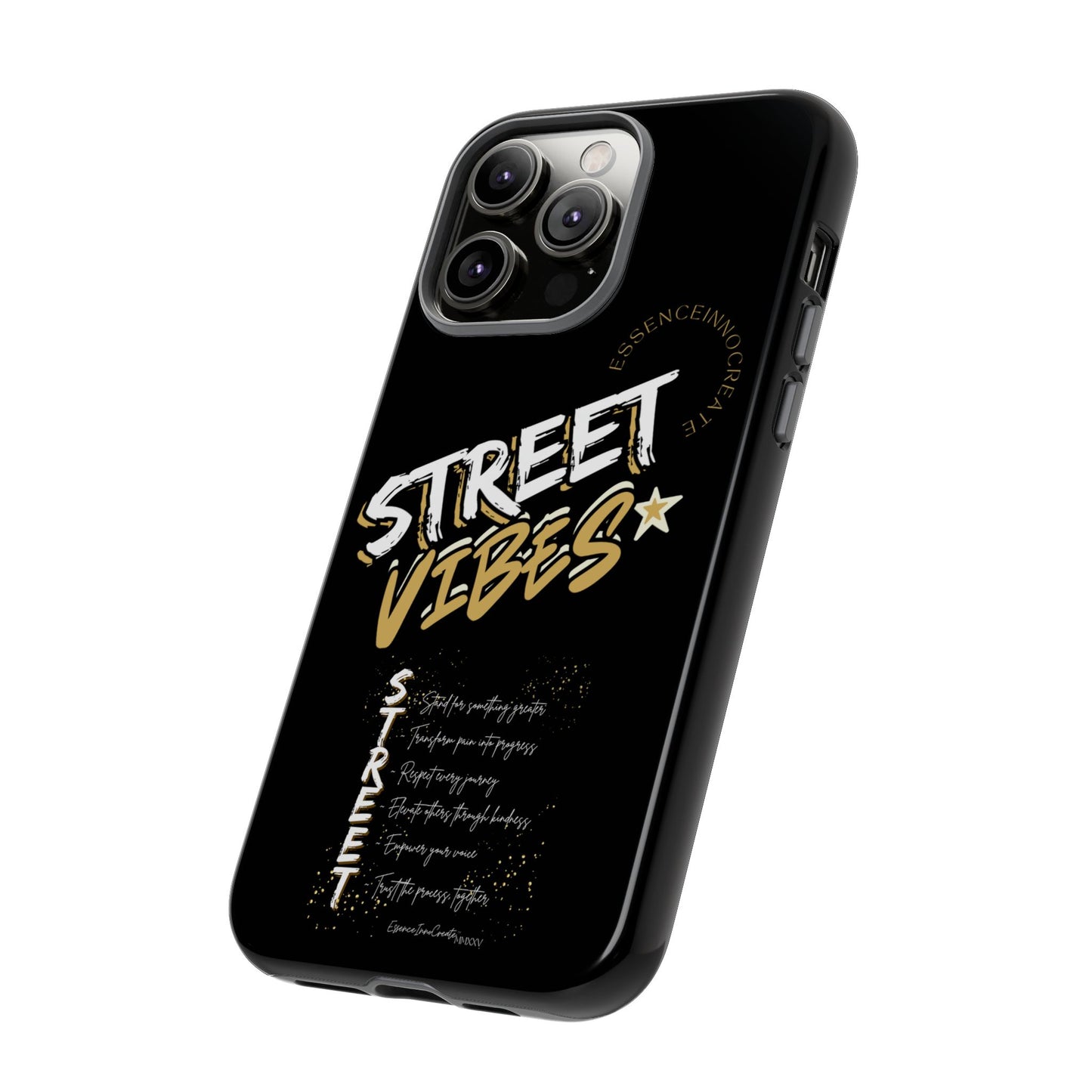 EssenceInnoCreate® Street Vibes Black Phone Case