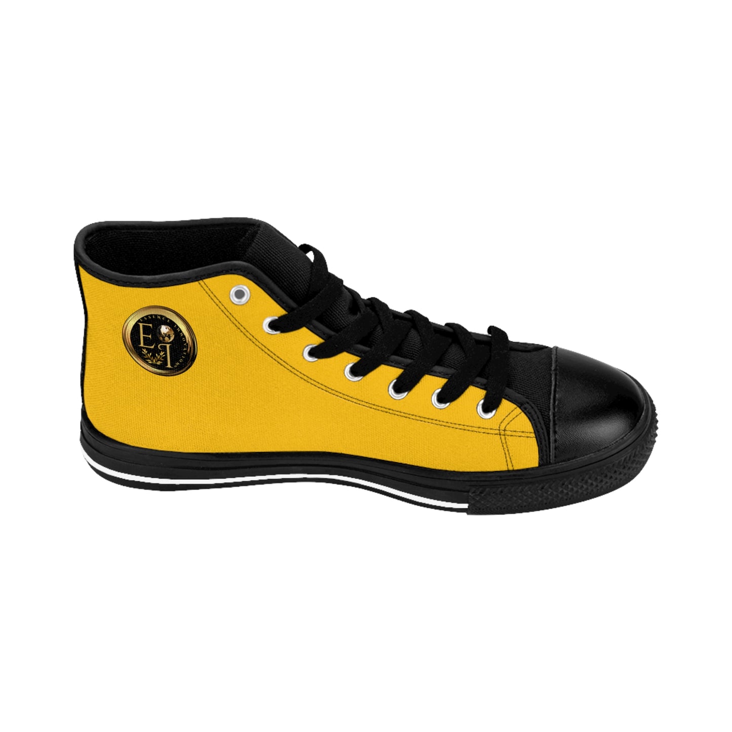 Mens Classic HighTops XXIII | Black Sole | Yellow