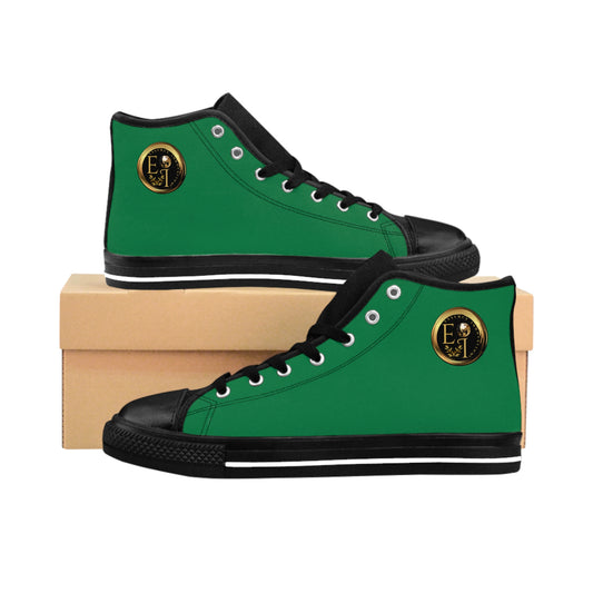 Mens Classic HighTops XII | Black Sole | Dark Green