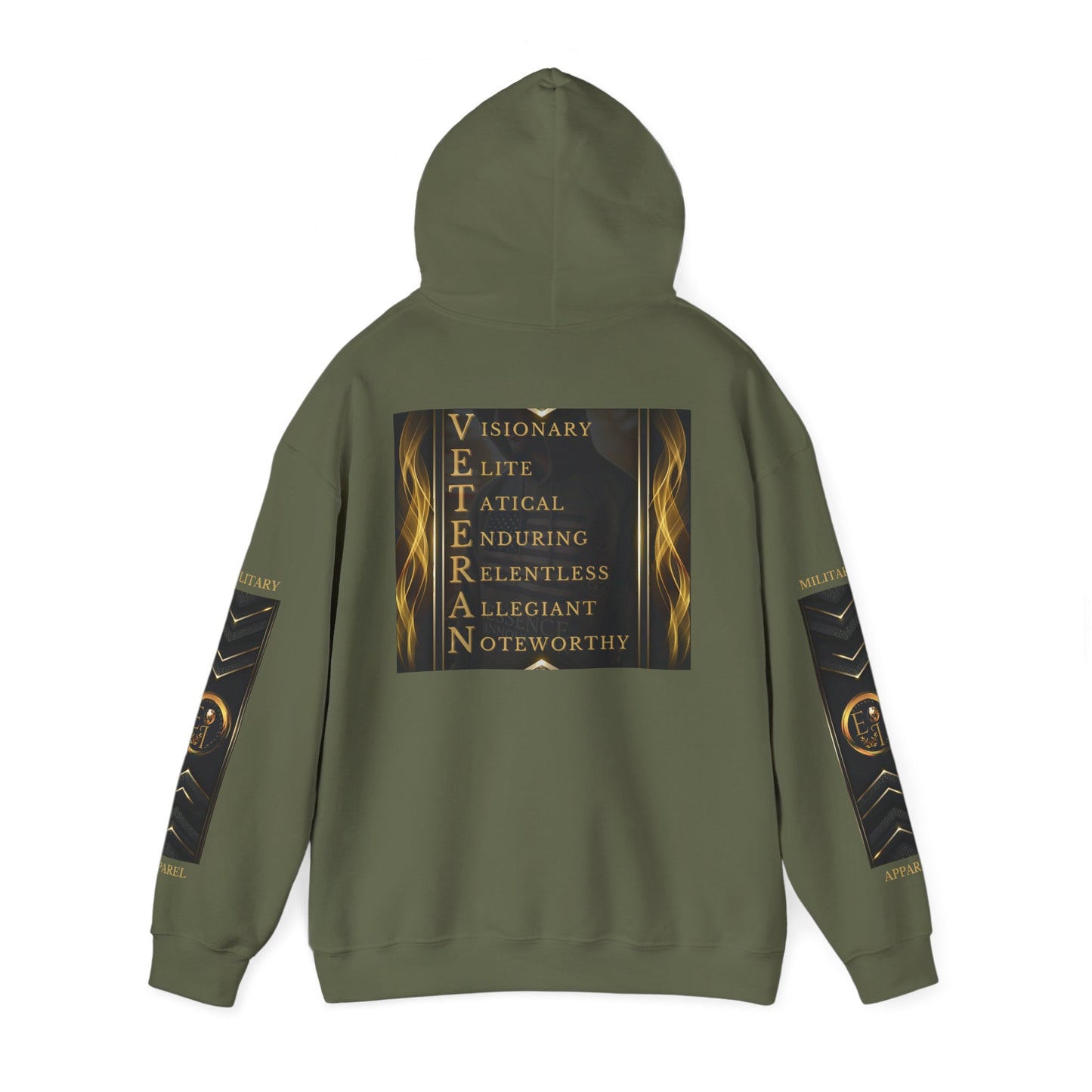Serviceman Veteran Qualities Hoodie | Military Tribute