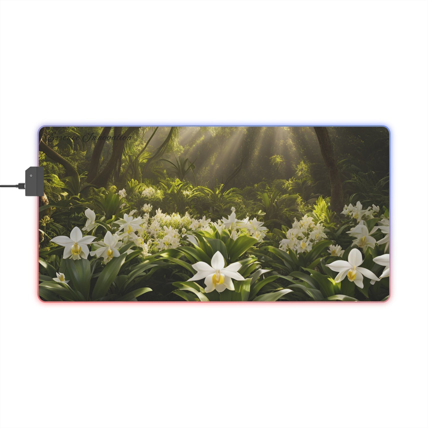 Orchid Grove | LED Gaming Mouse Pad | 4 Sizes