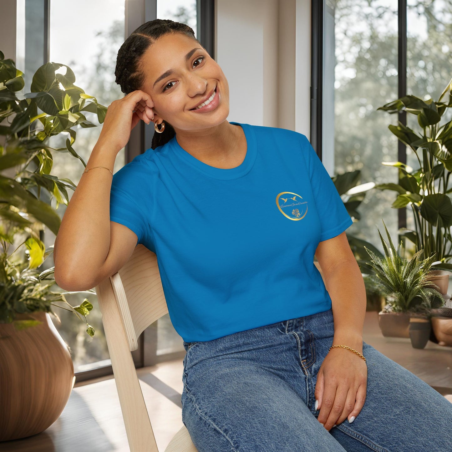 Sapphire Softstyle Tee | EssenceInnoCreate | Unisex Streetwear