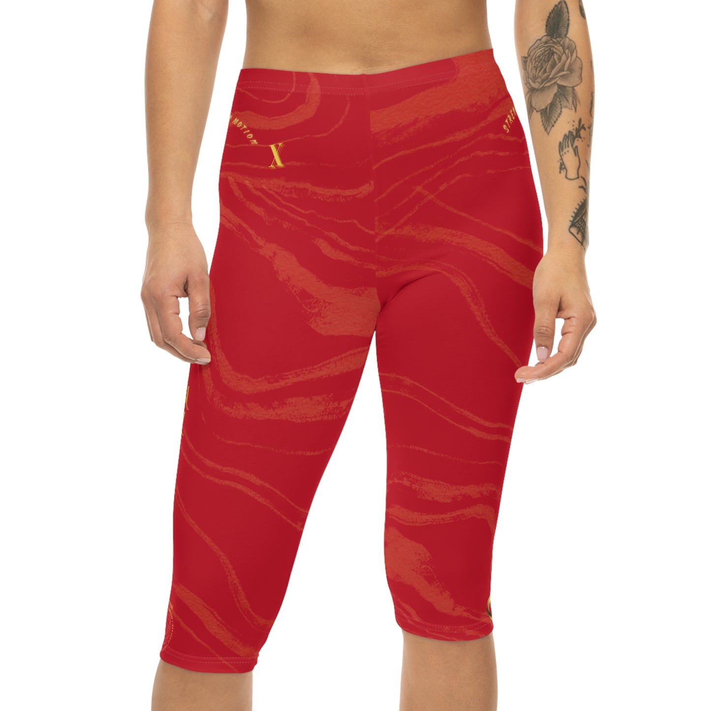 Seek More CLS X | Capri Leggings | EI Sports | Dark Red