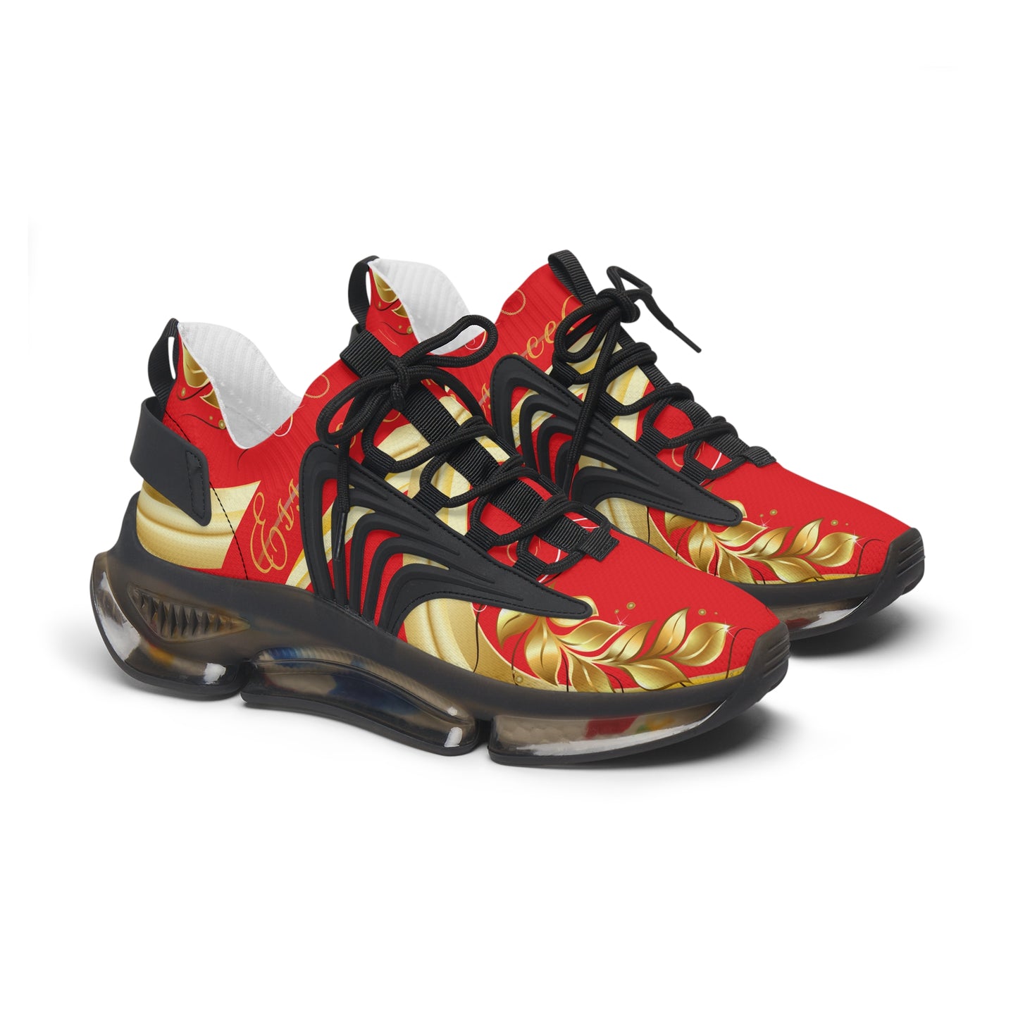 Ladies EssenceInnoCreate Luxe Storm | Mesh Sneakers | Red