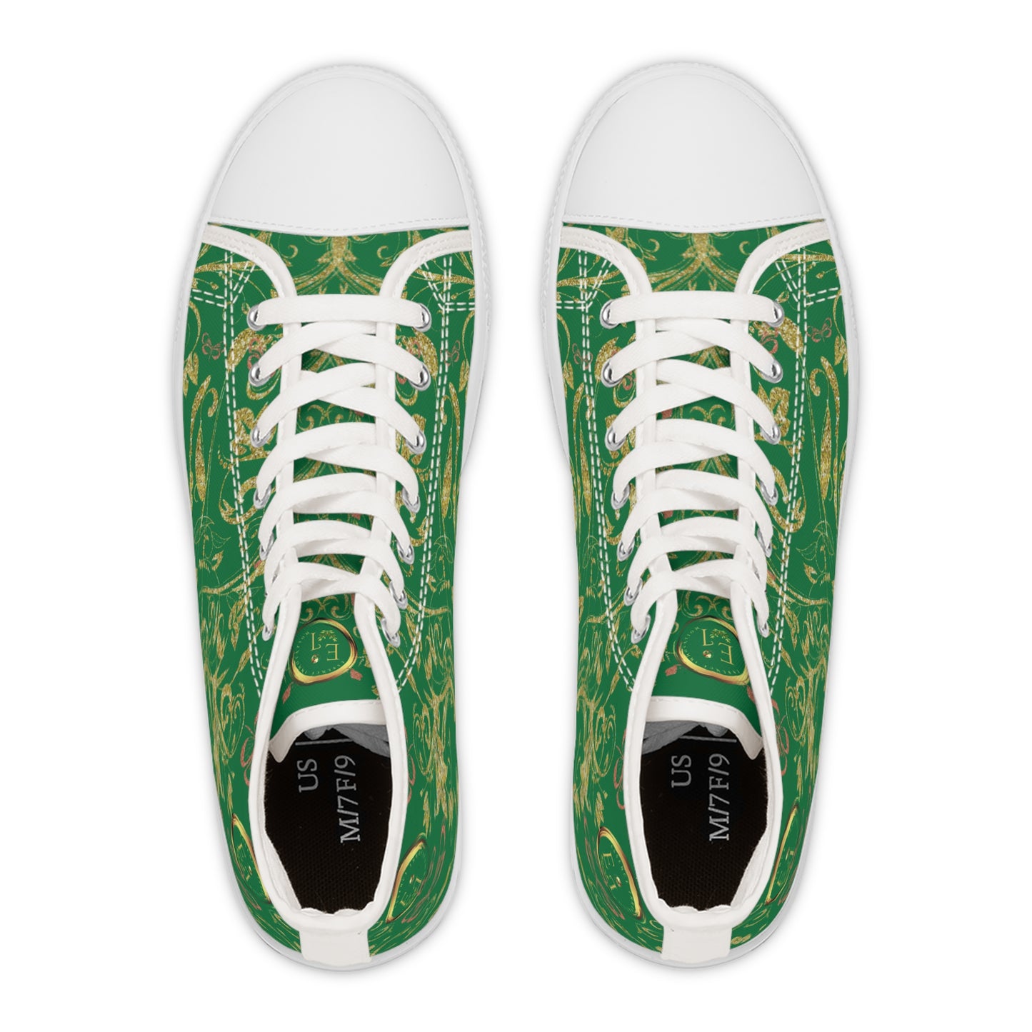 Ladies Bohemian Butterfly | Green | White Sole HighTops