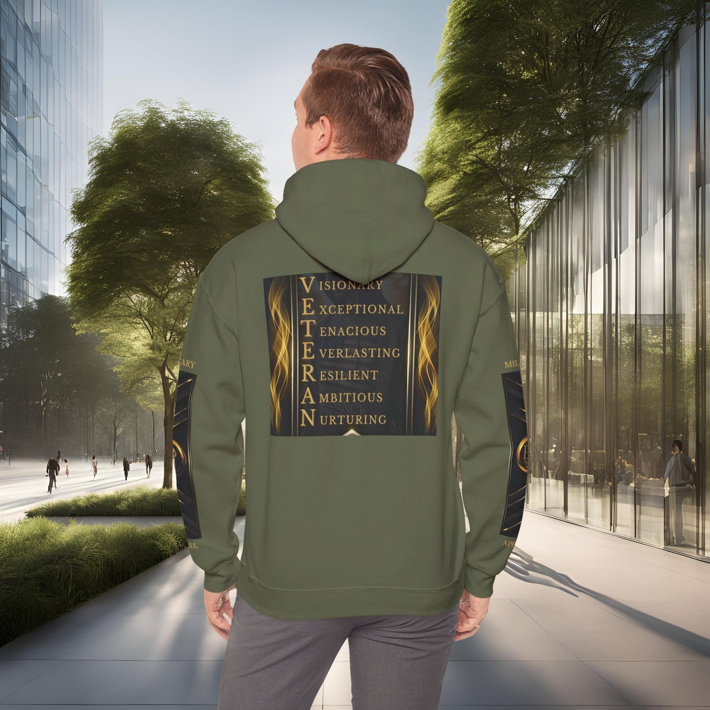 Leader Veteran Qualities Hoodie | Military Tribute Hoodie | VETERAN Leadership Sweatshirt