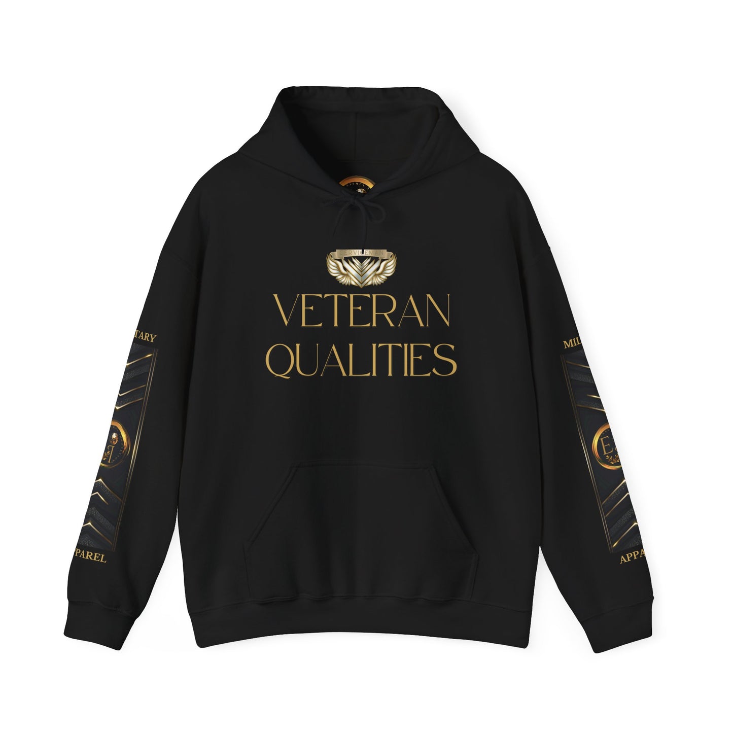 Serviceman Veteran Qualities Hoodie | Military Tribute