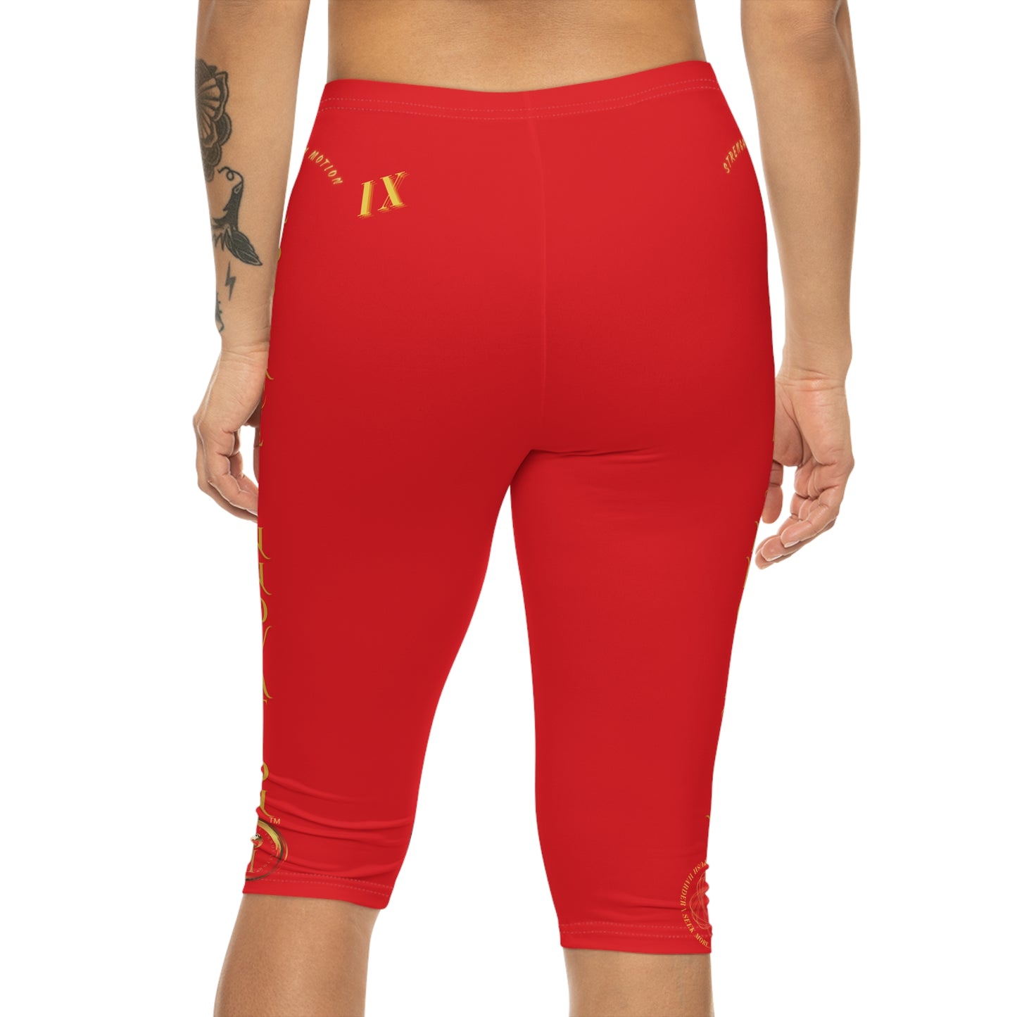 Seek More CL IX | Capri Leggings | EI Sports | Red