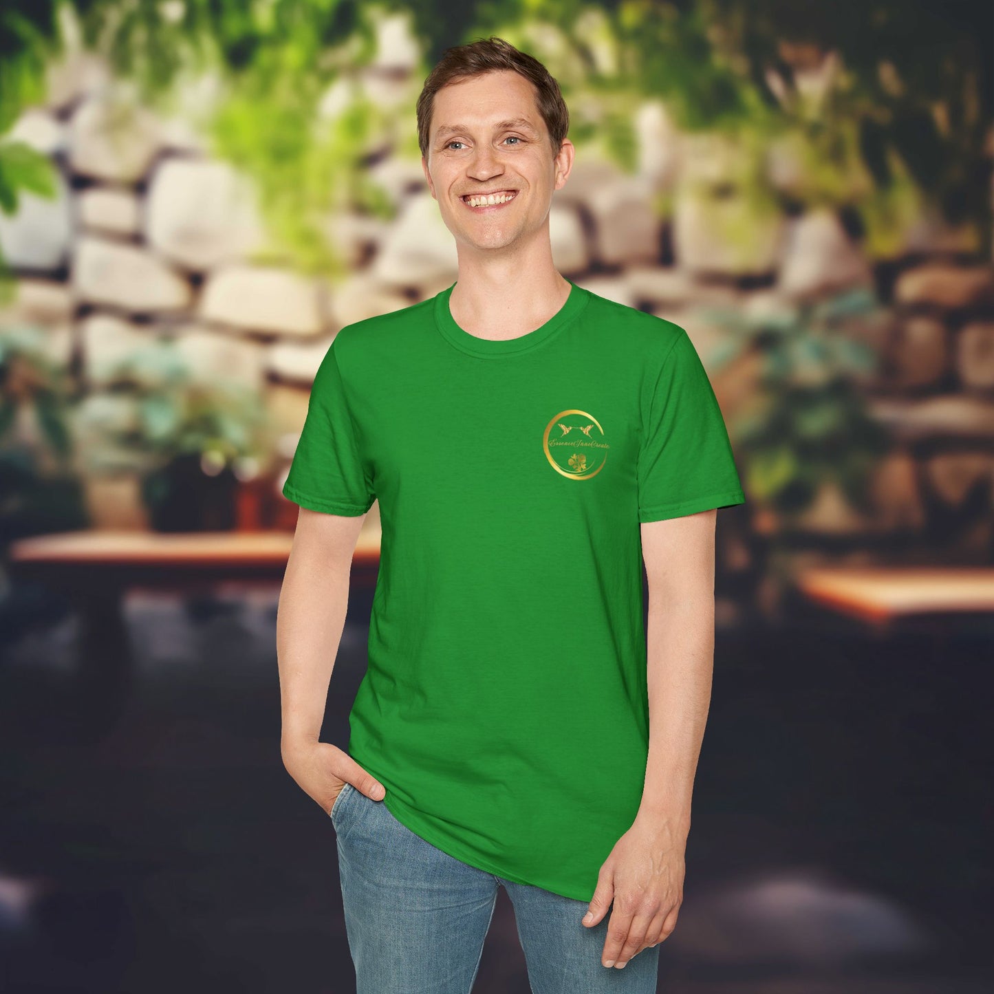 Irish Green Softstyle Tee | EssenceInnoCreate | Unisex Streetwear