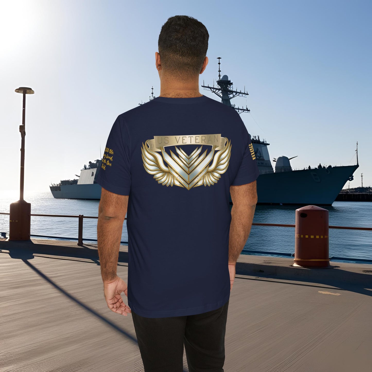 Essence Navy Veteran Tee – Deep Patriotic T-Shirt
