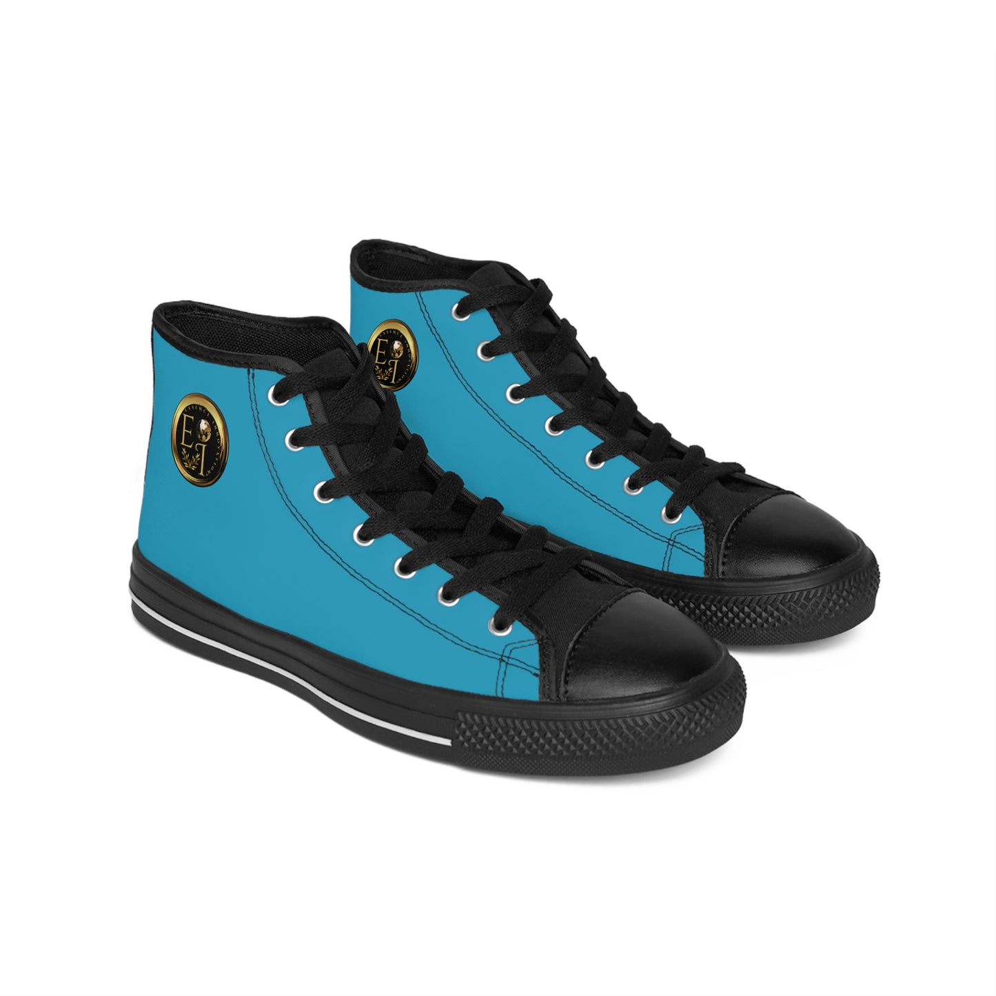 Essence Innovation Mens Streetwear | HighTop Sneakers | Turquoise