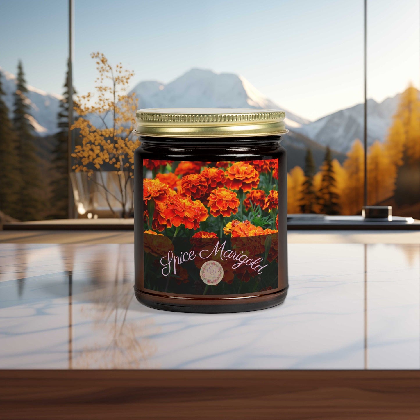 Fragrant Flower | Spicehaven Candle | Marigold | 4oz, 9oz