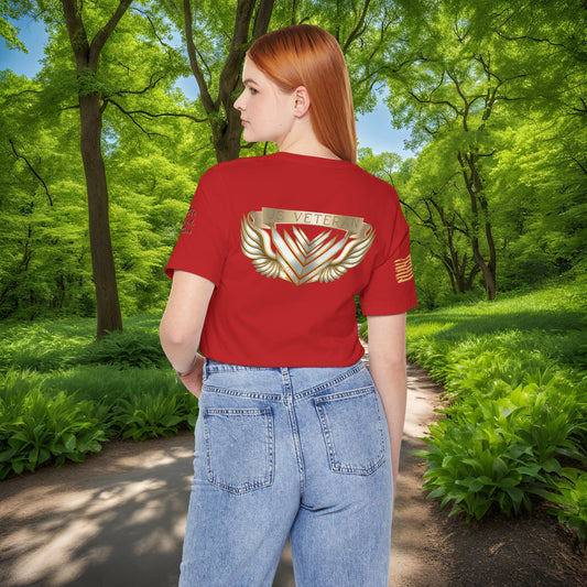 Essence Red Veteran Tee – Patriotic Tribute T-Shirt