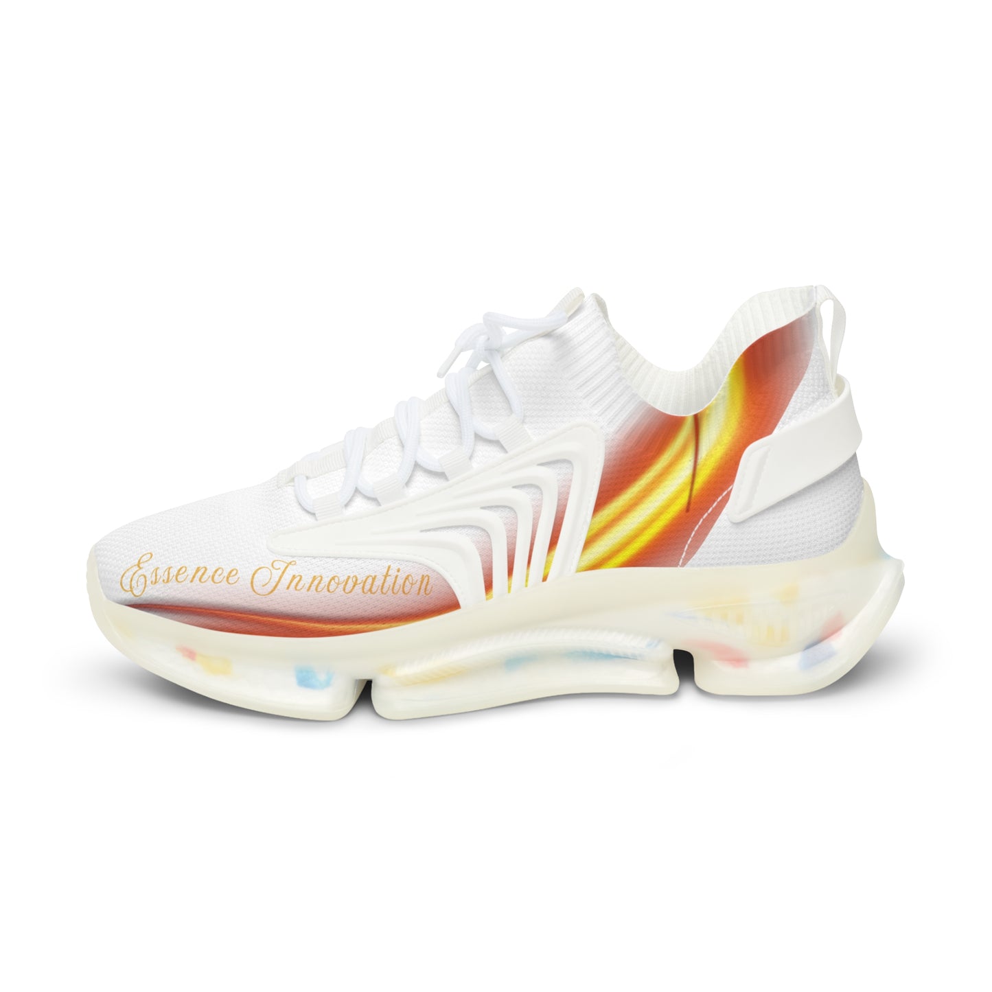 White Trendsetter Flame | Men’s Performance Sneakers | White Sole